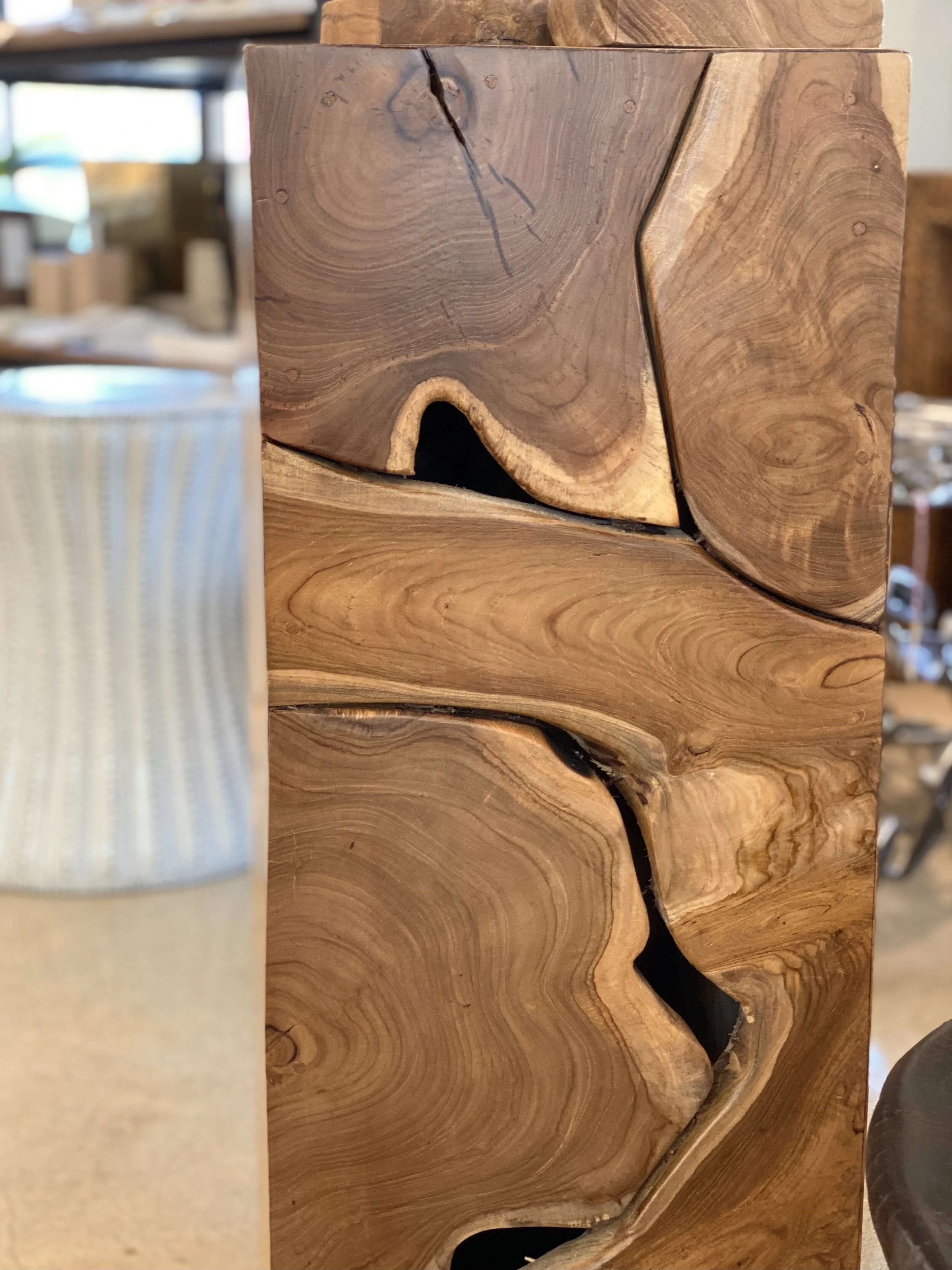 Slice of Teak Side Table