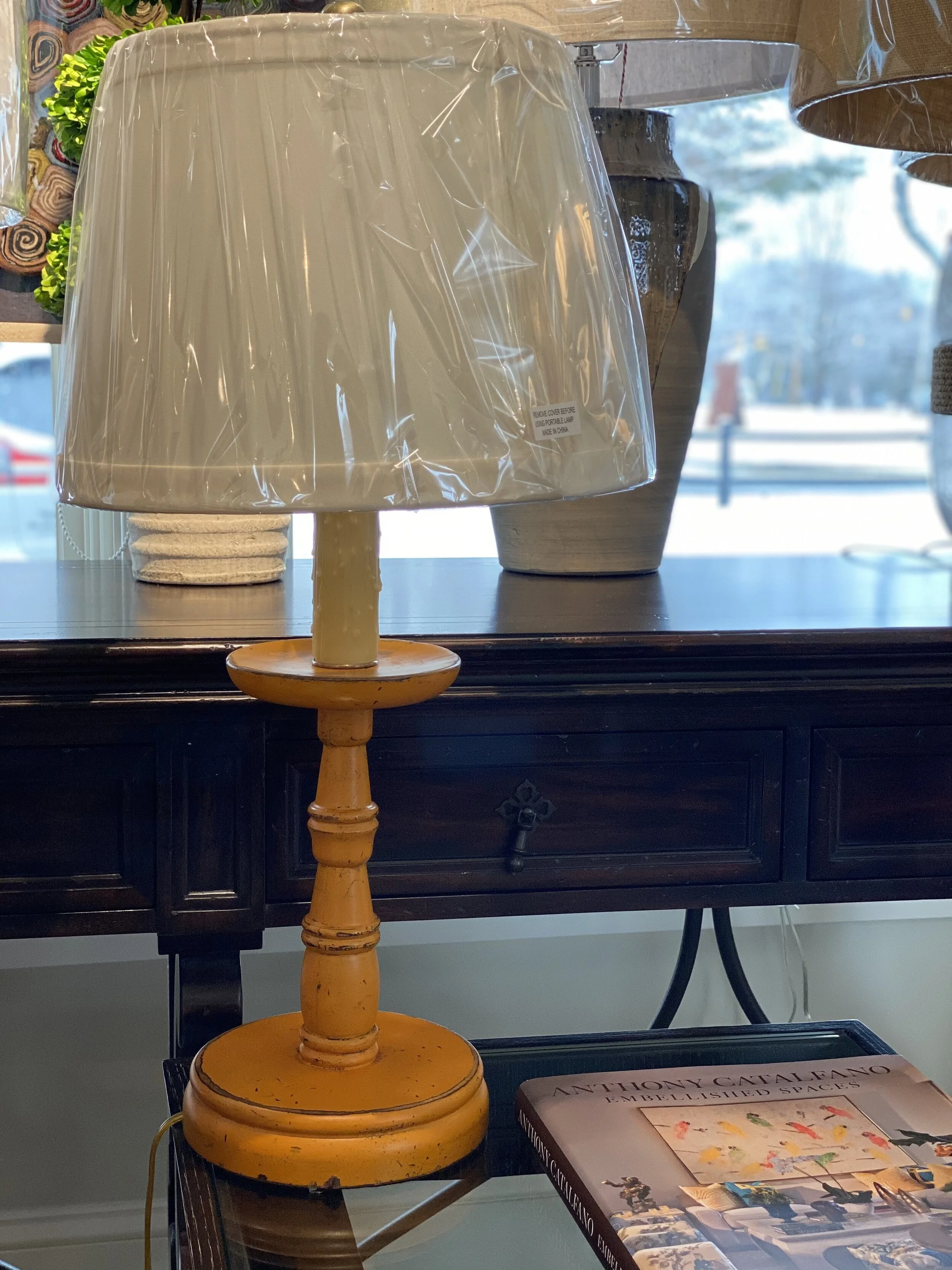 Orange Aged Lamp