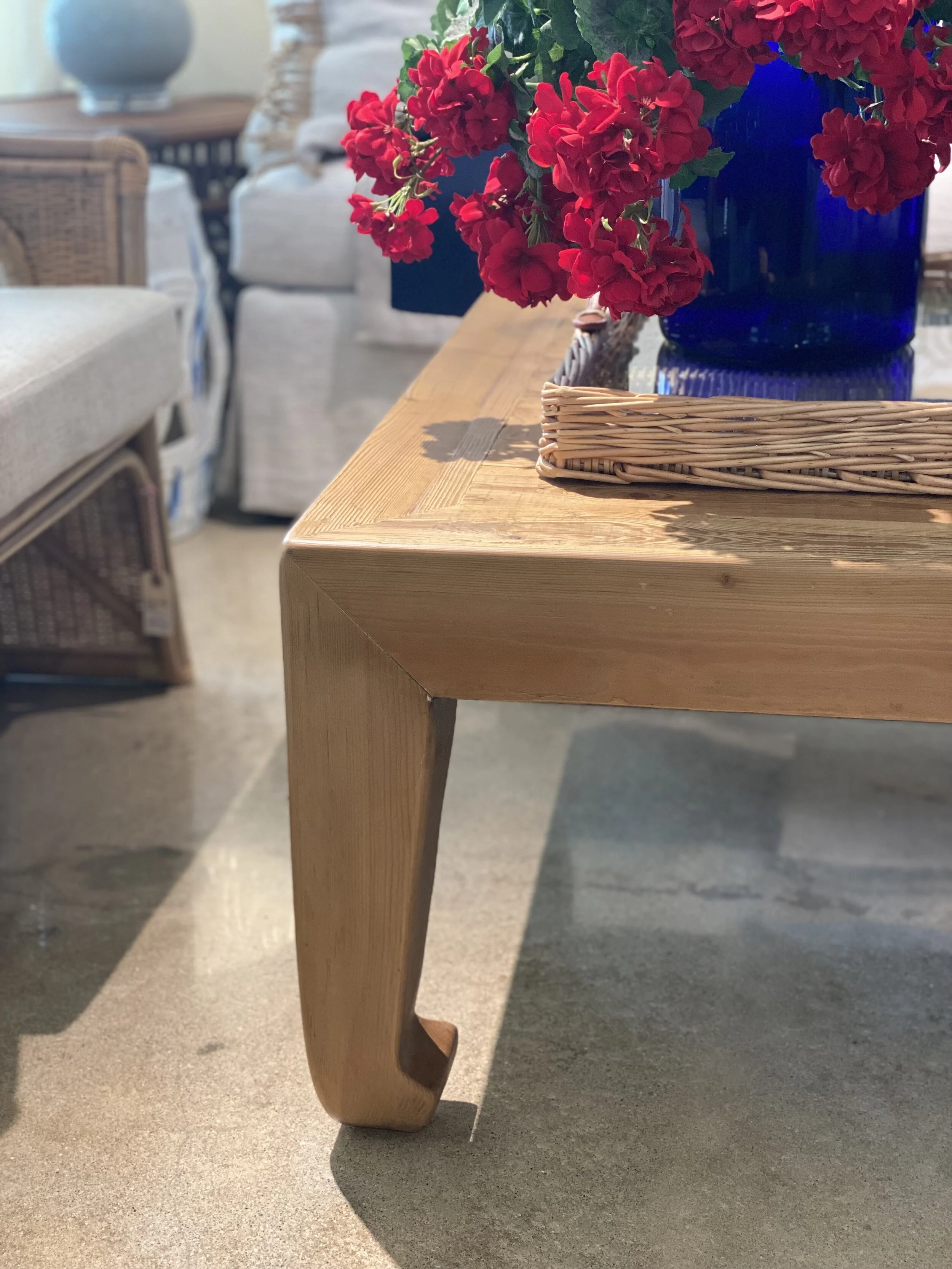 Natural Classic Wood Square Coffee Table