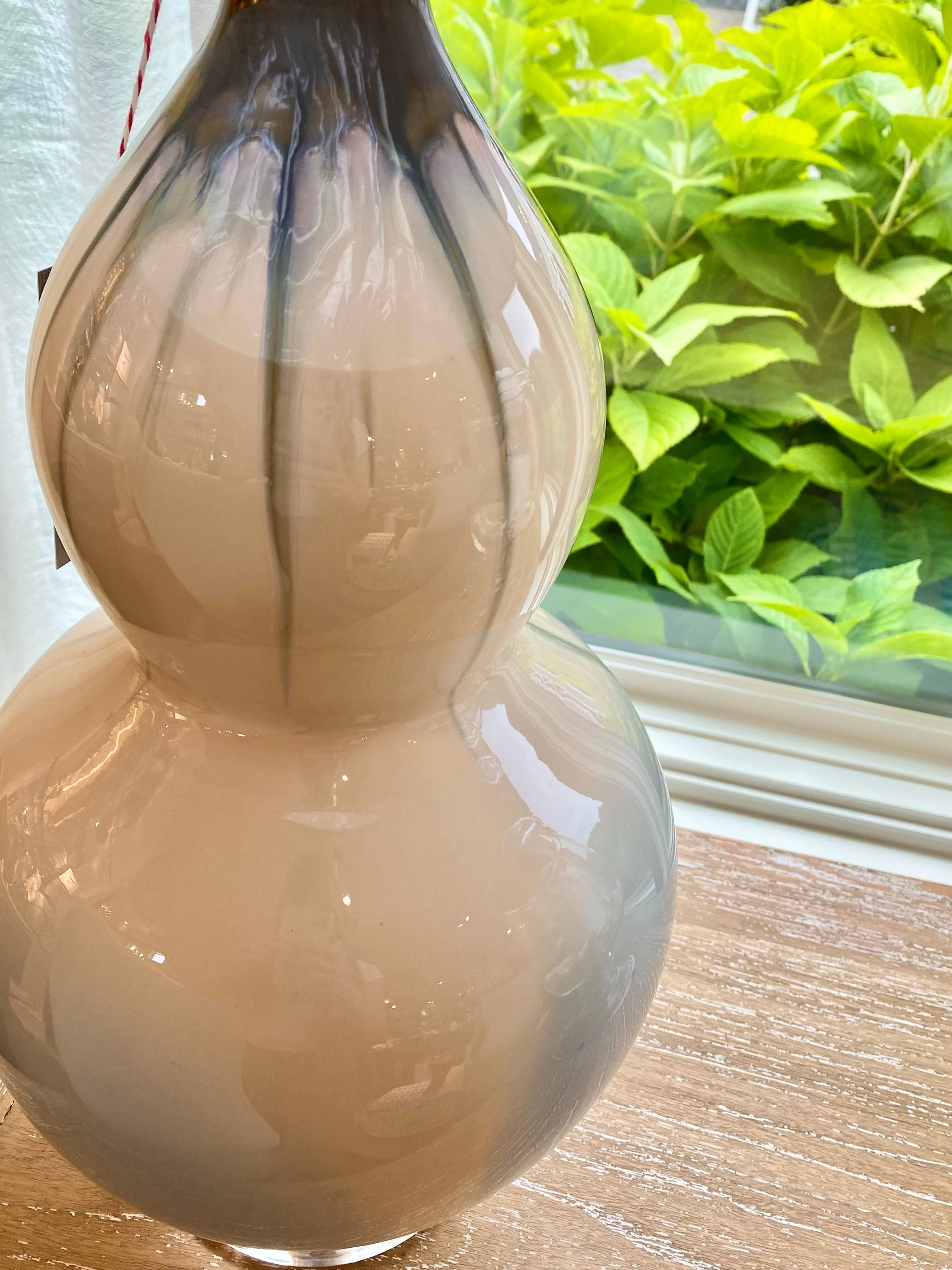 Blue Ombre Gourd Vase Lamp