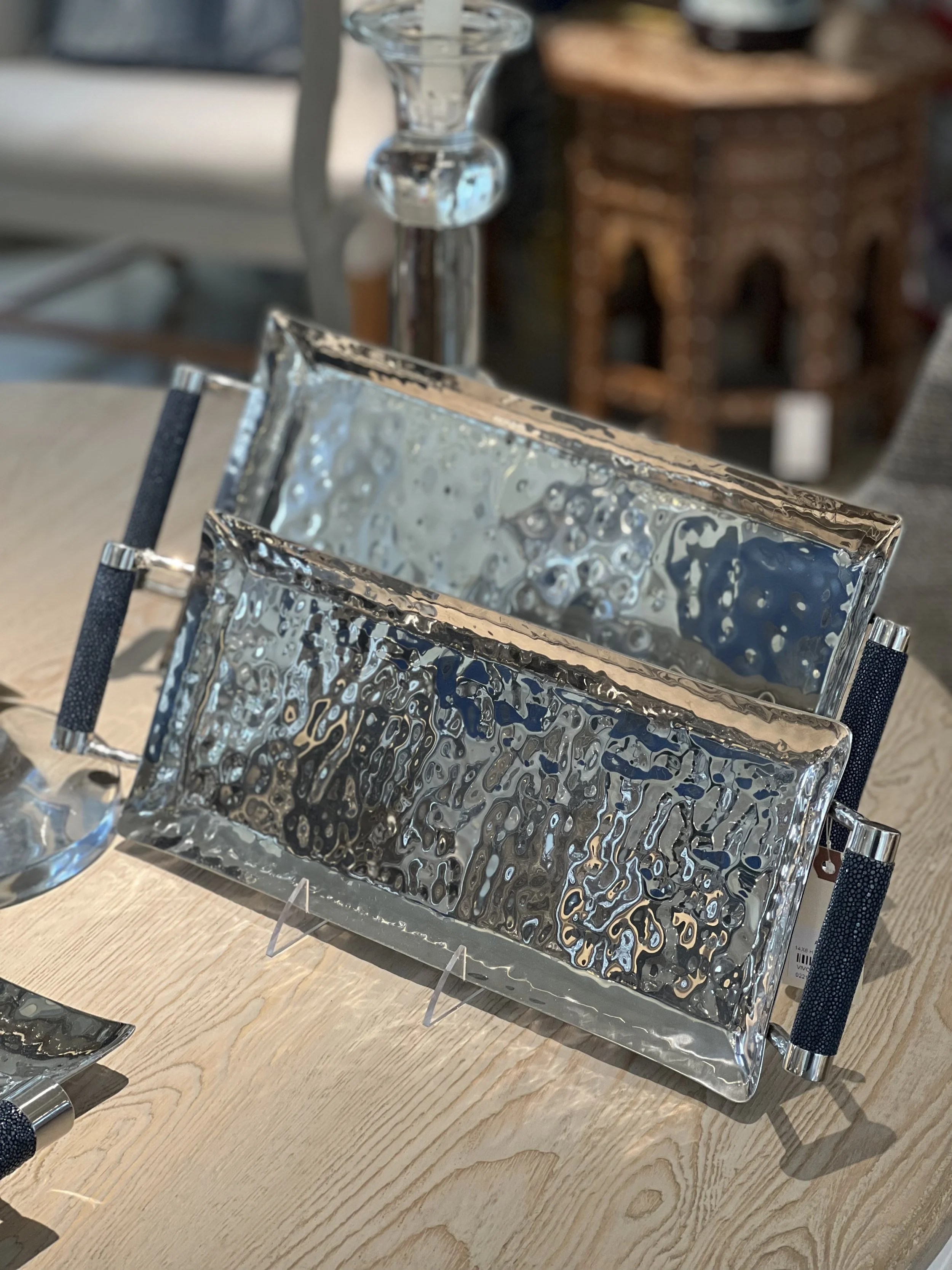 Hammered Sliver Trays