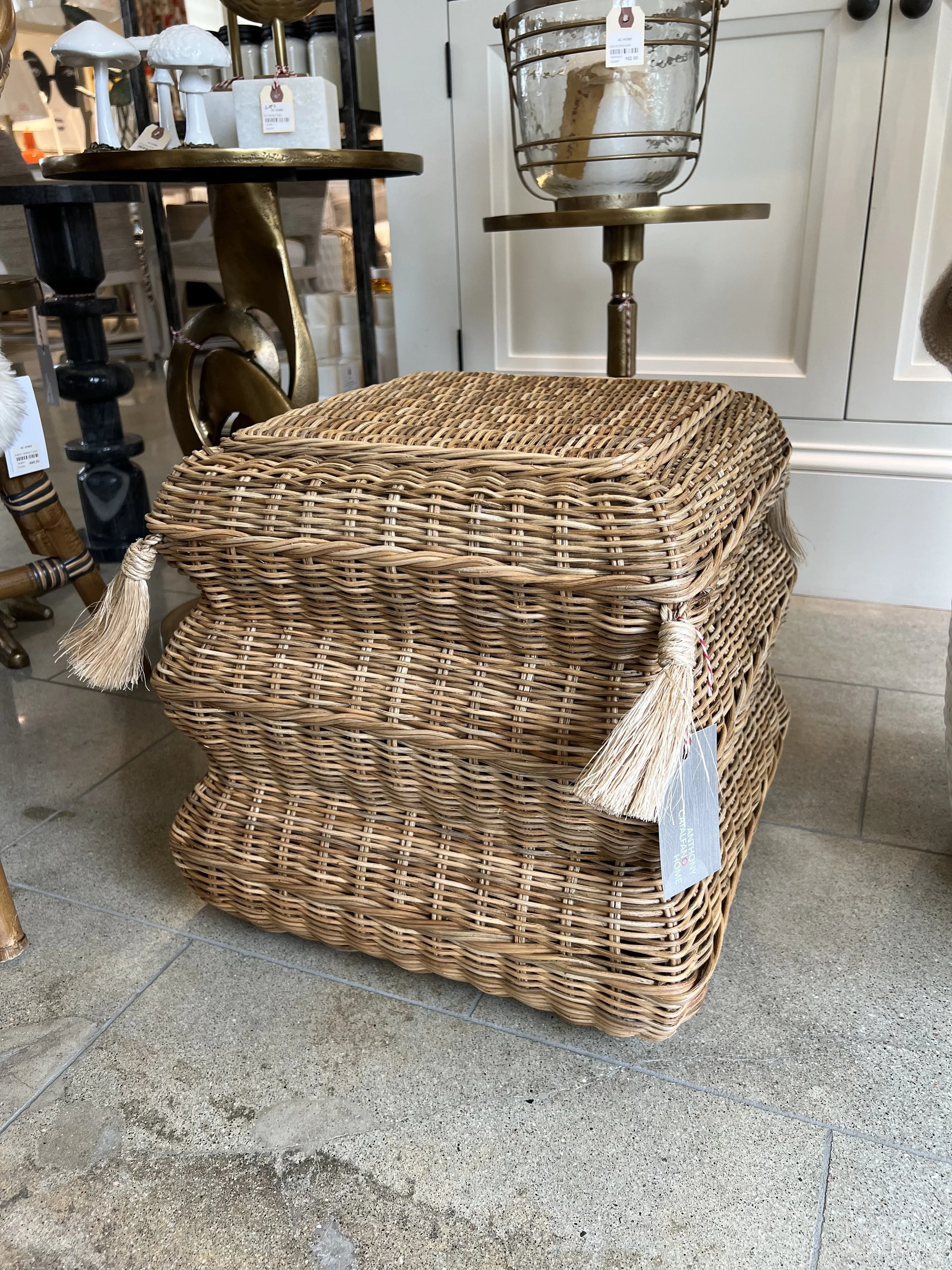 Tassled Garden Stool