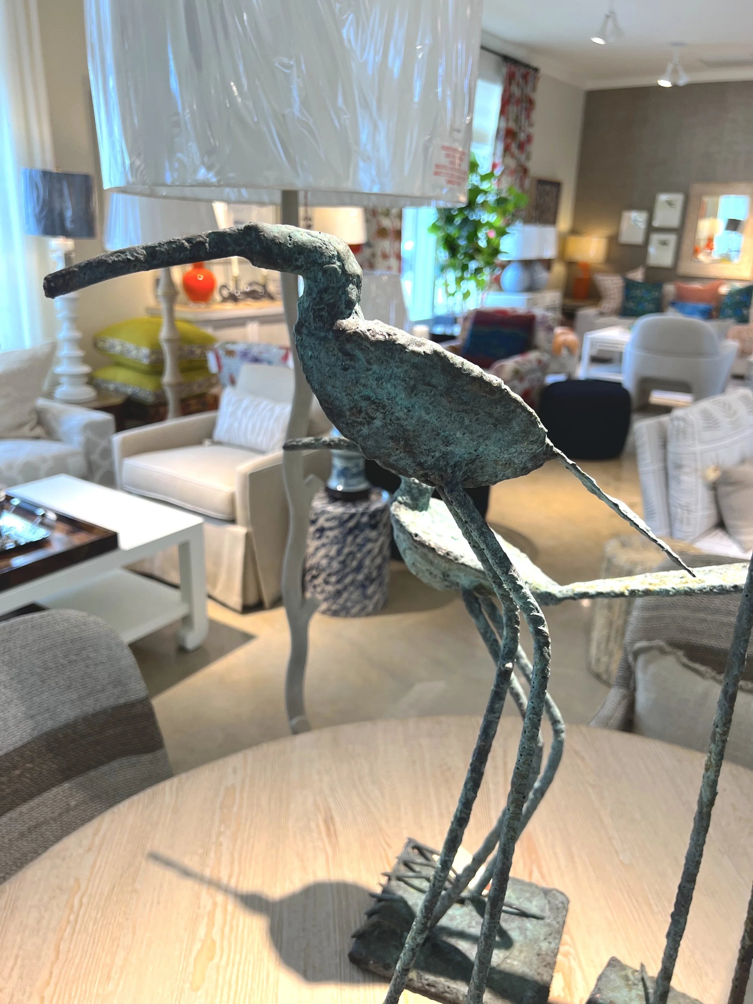 Metal Bird Statues