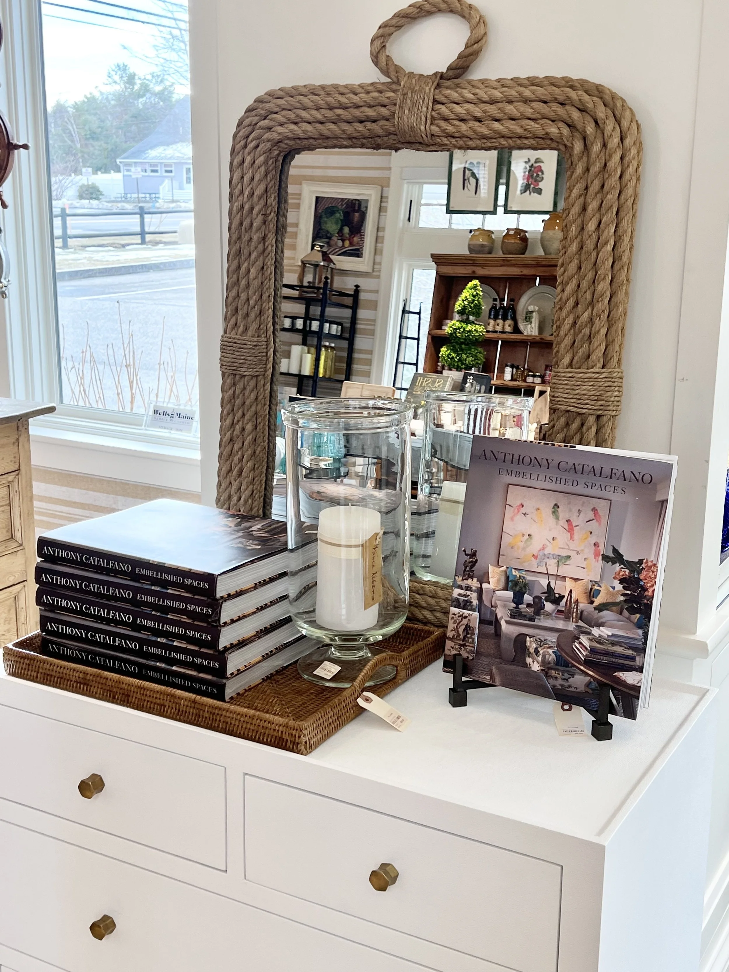 Rectangle Nautical Rope Mirror