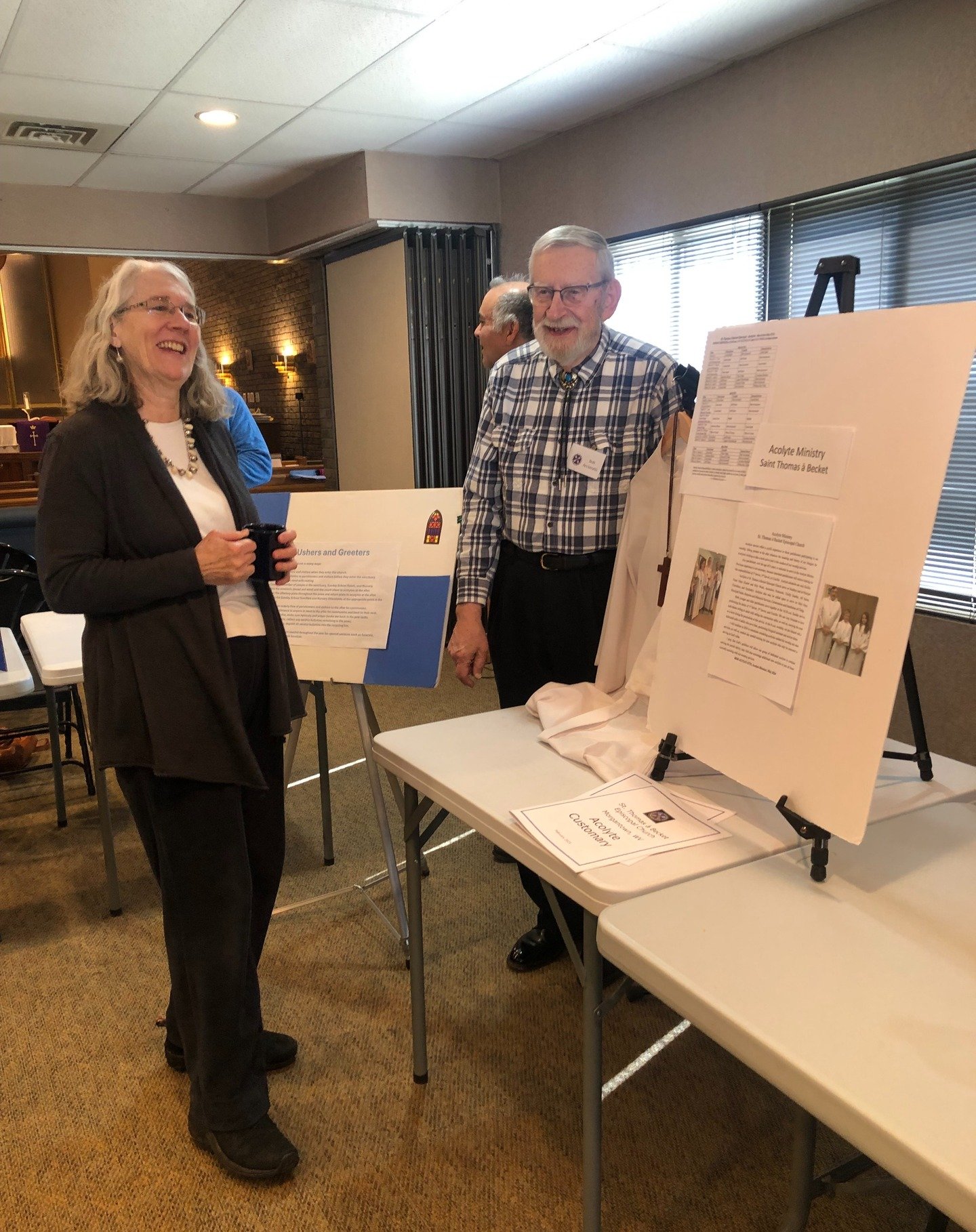 Photos from our Ministry Fair last Sunday. From Acolytes to Altar Guild, and Ministry to Each Other to Property Committee, there's a menu of ways to be involved! 😃