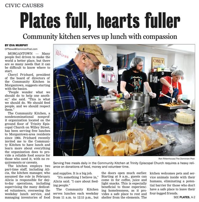 We're proud to support the ever-important work of the Community Kitchen as board members and volunteers.