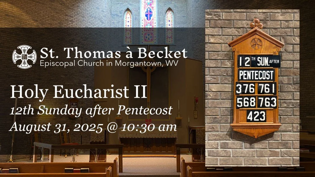 10:30 am Holy eucharist live and in person on YouTube
https://www.youtube.com/live/R9XWG78tmEo