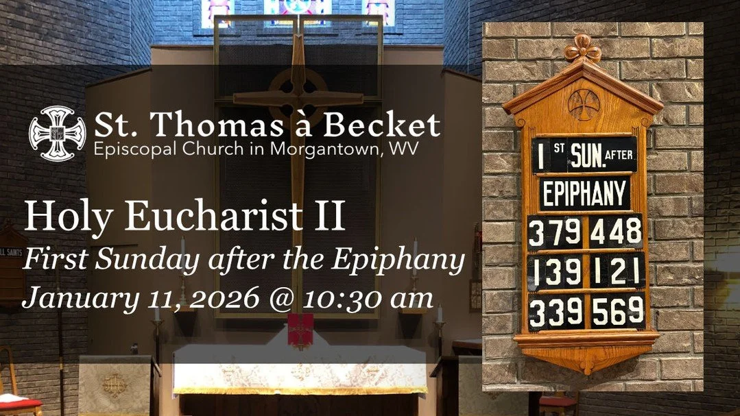 First Sunday after the Epiphany at St. Thomas &agrave; Becket
https://youtube.com/live/xnO9xqugB2c
