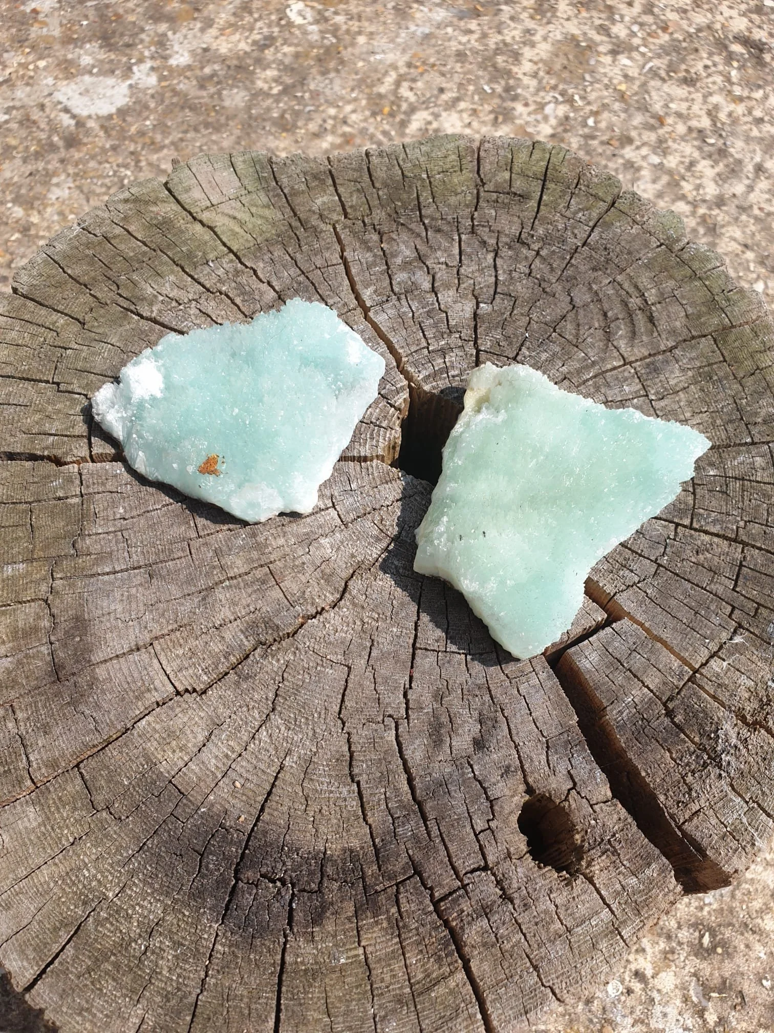 Aragonite - Blue