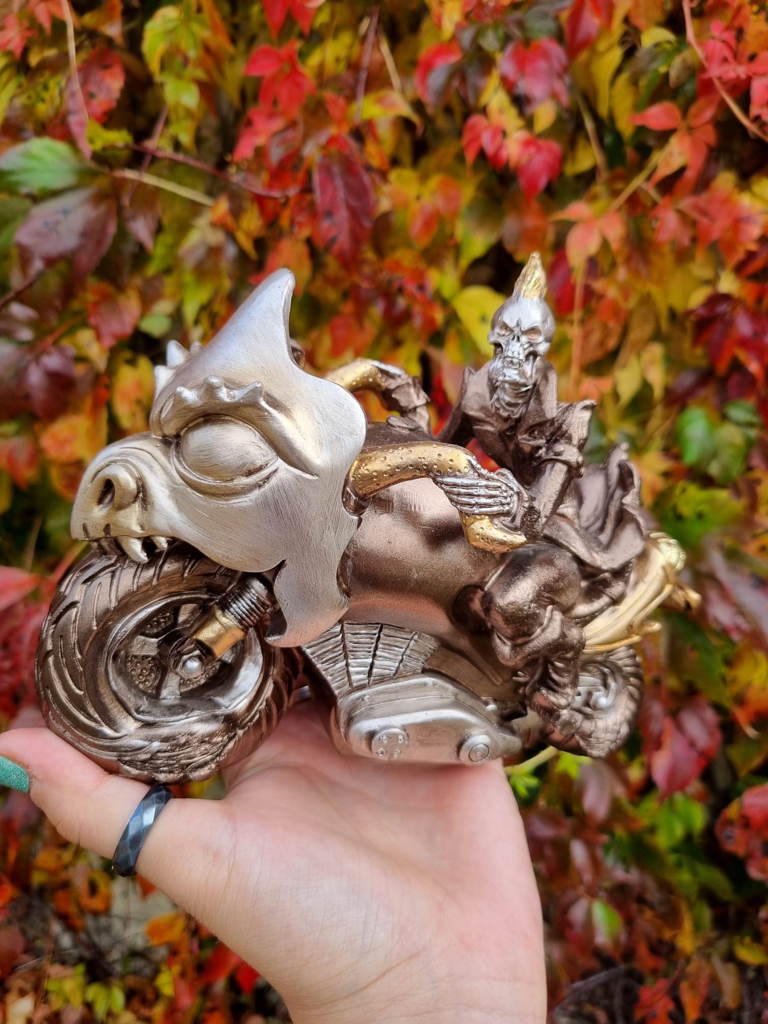 Steampunk Motorcyclist Ornament