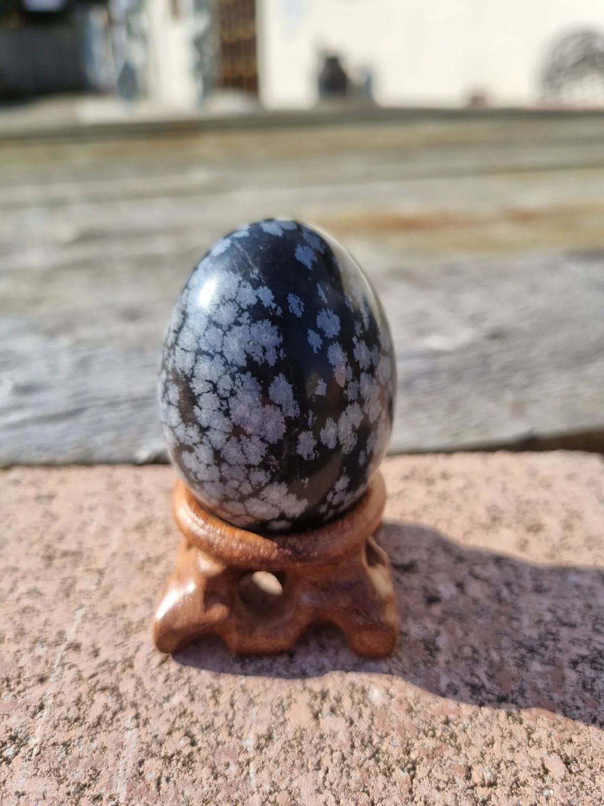 Snowflake Obsidian Egg