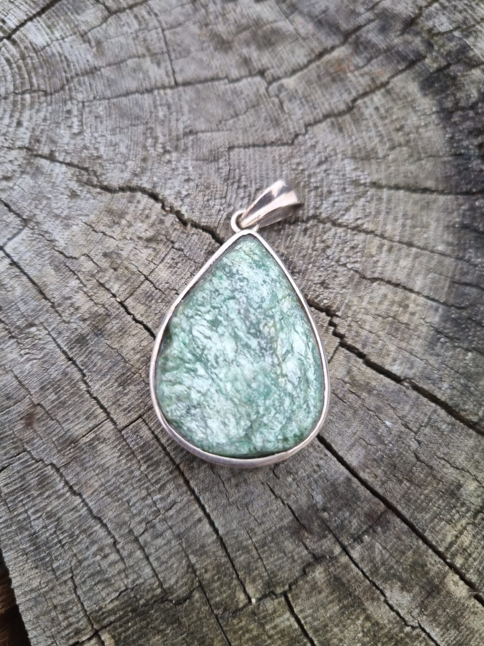 Fuchsite Teardrop Pendant