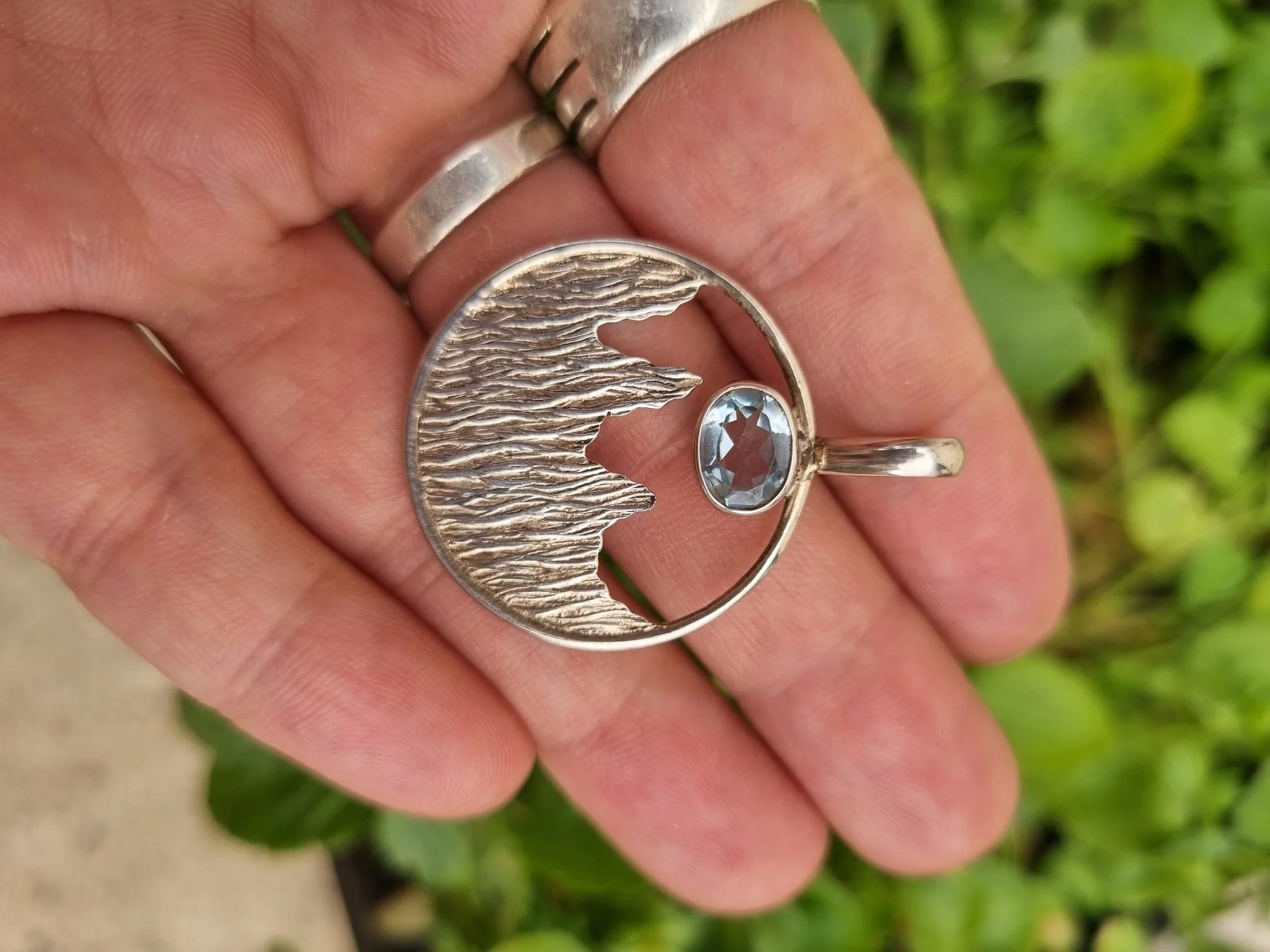 Blue Topaz Pendant