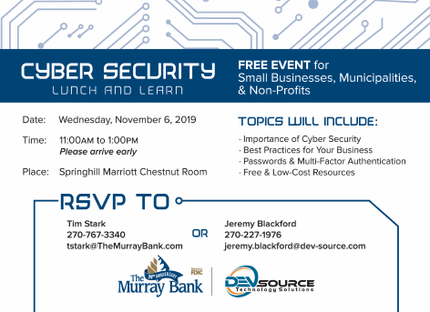 Cyber Security Seminar for Nonprofits and Small Businesses