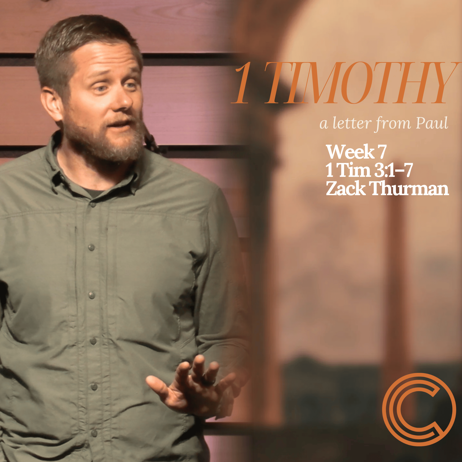 1 Timothy; A Letter From Paul | 1 Tim 3:1–7 | Week 7