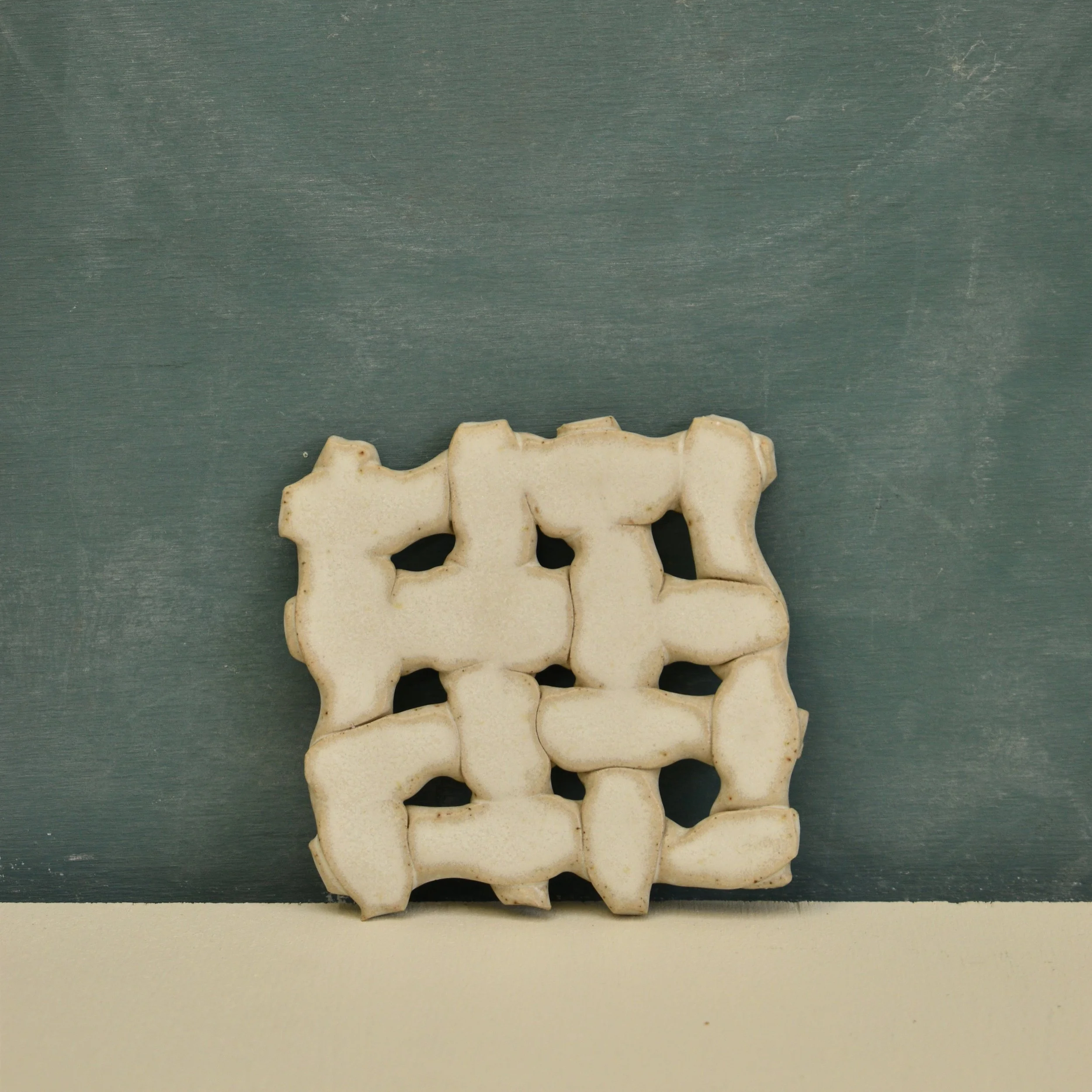 Square Clay Weaving - Stone 1