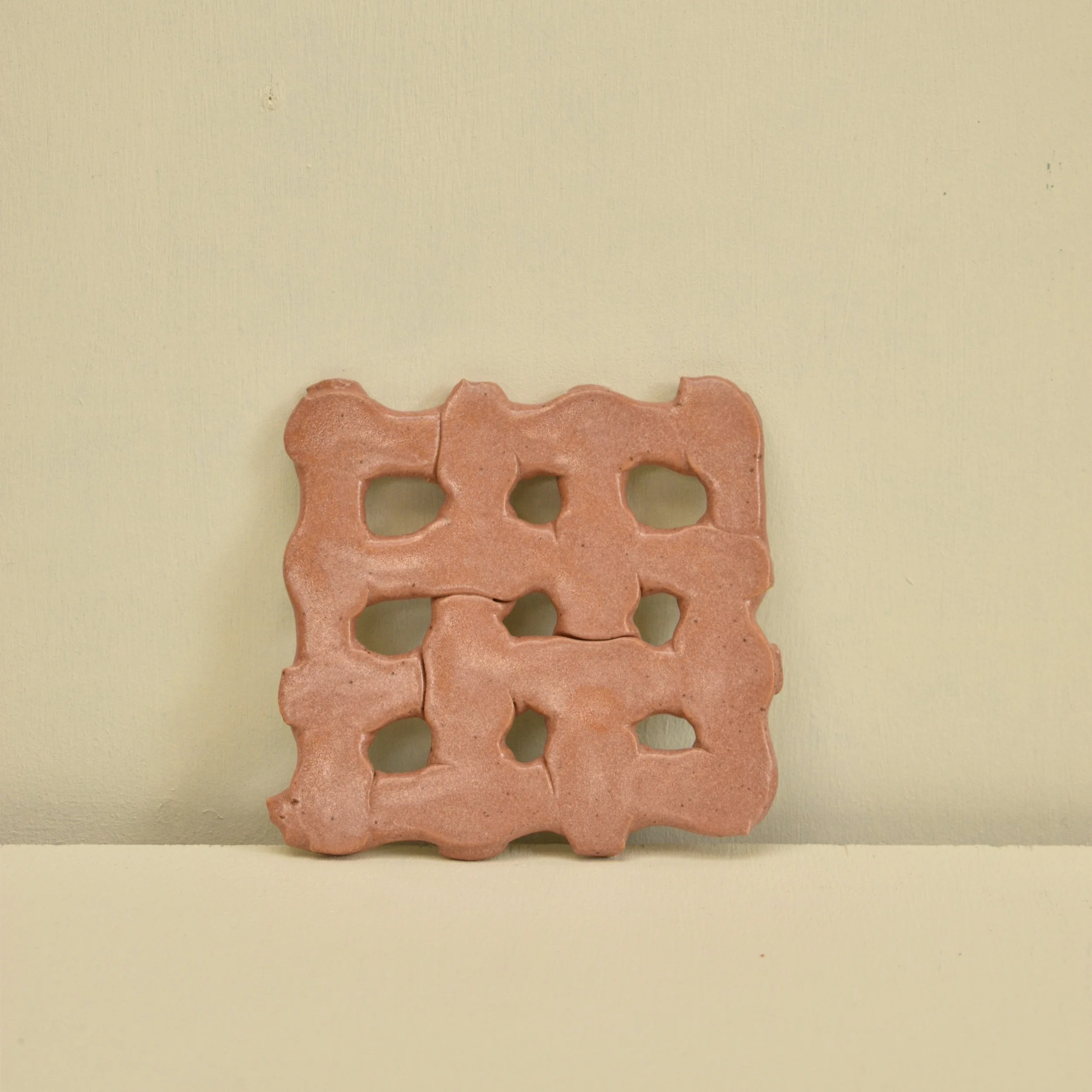 Square Clay Weaving - Pink 10