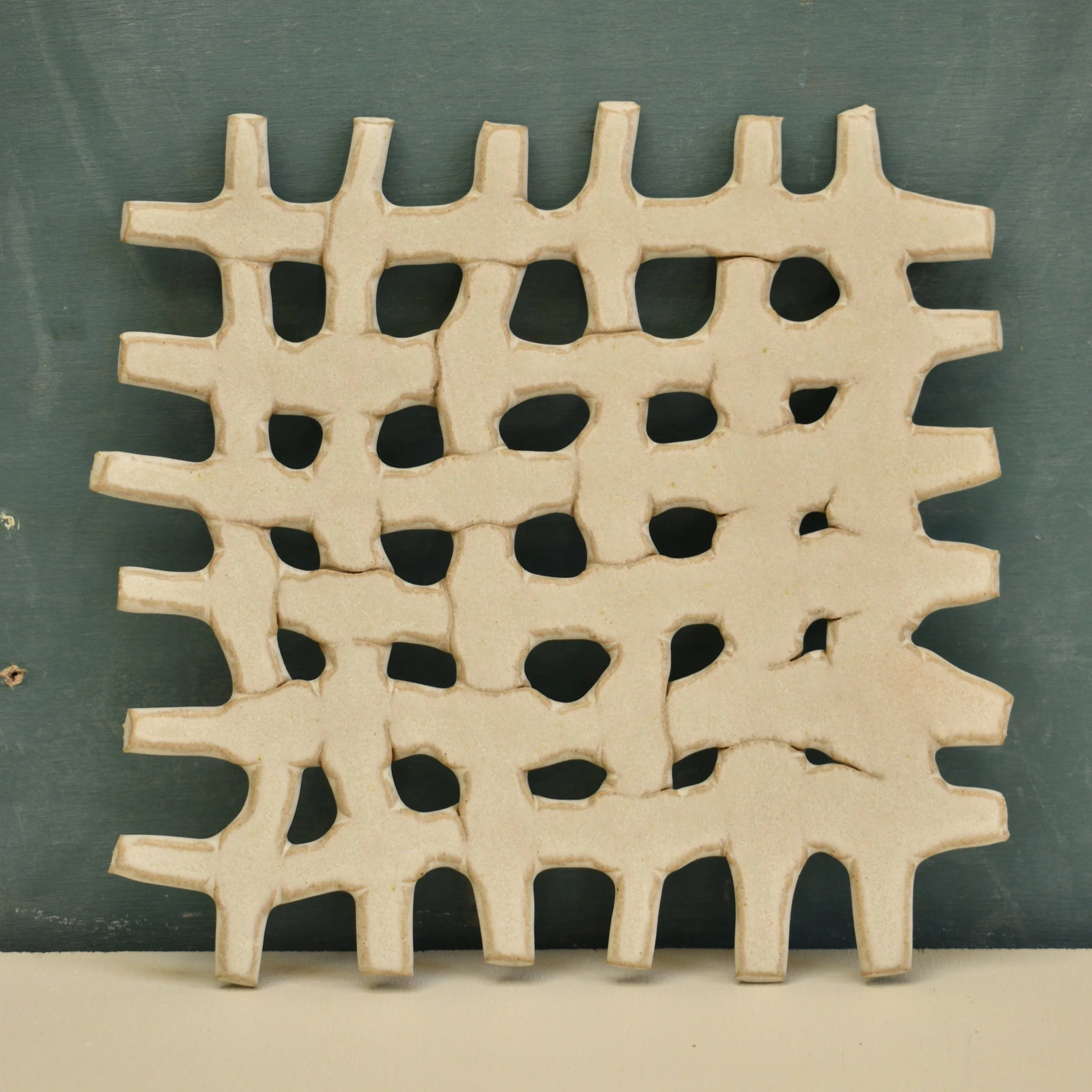 Large Clay Weaving - Stone