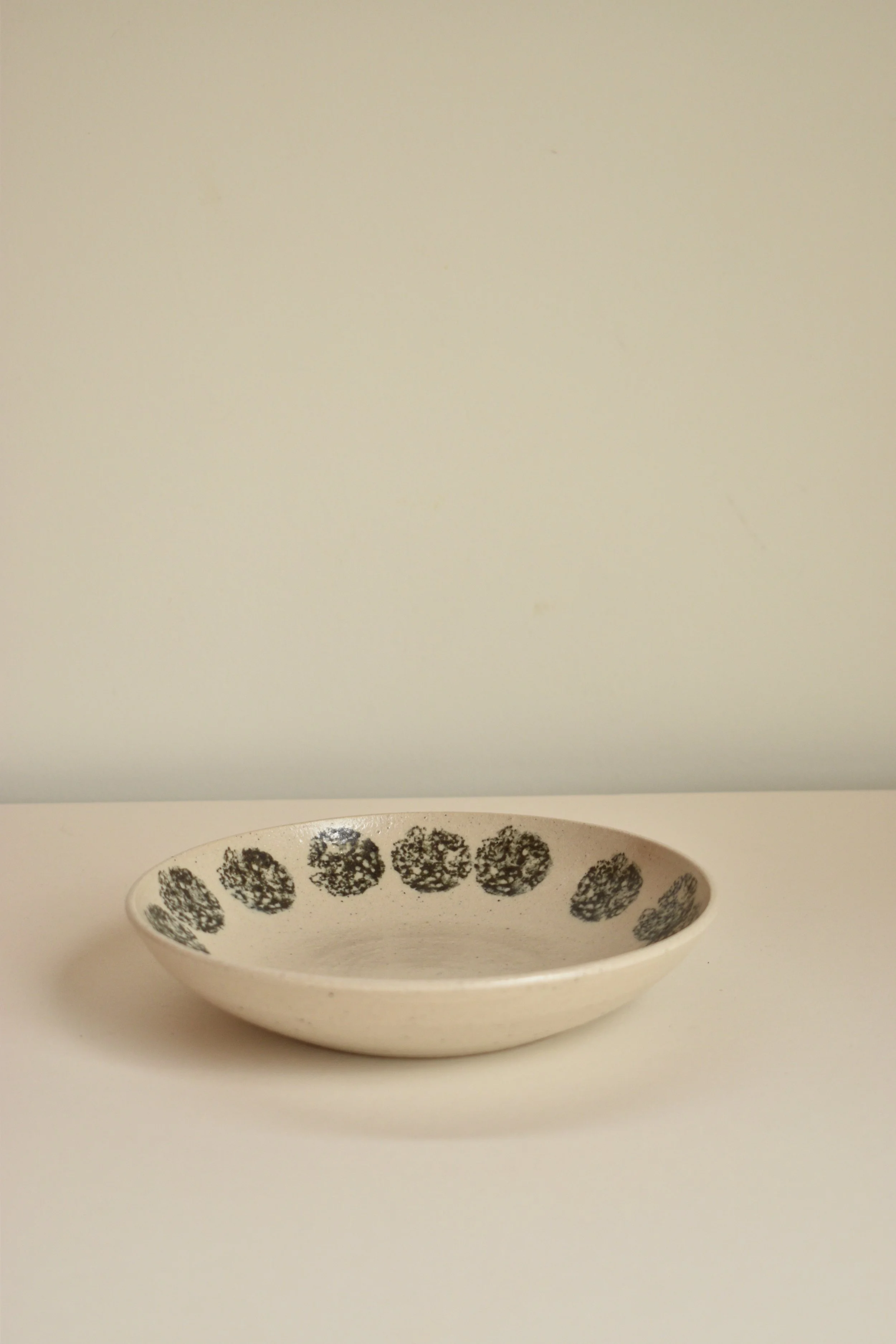 33 - Bowl - Clear black spots
