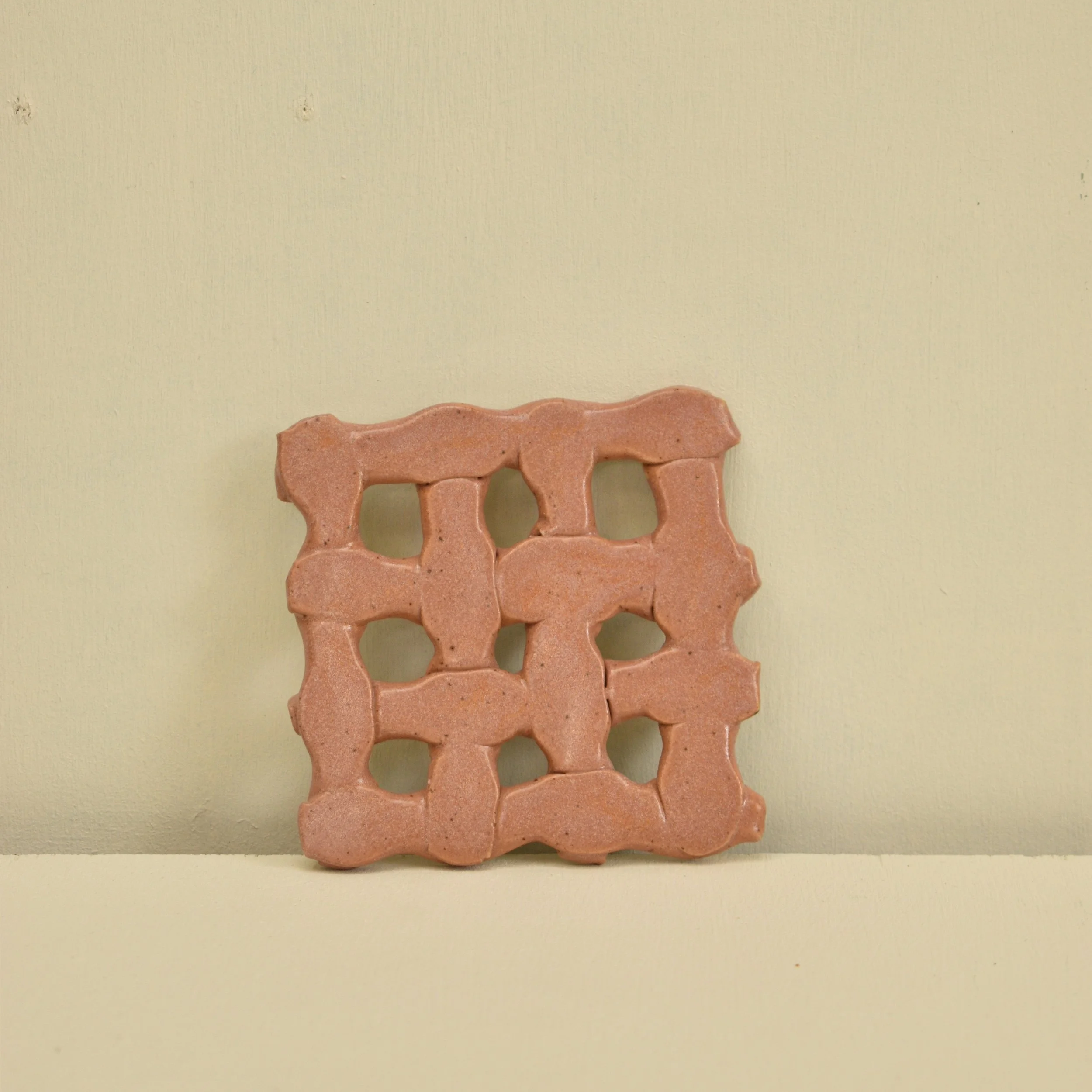 Square Clay Weaving - Pink 11