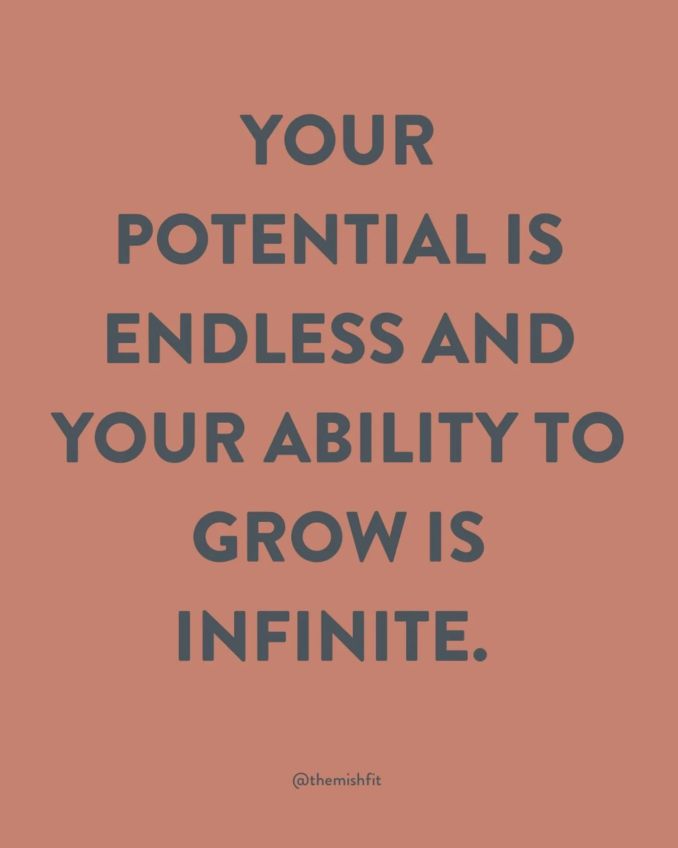 Your potential is endless and your ability to grow is infinite. 

I&rsquo;ve learned that growth doesn&rsquo;t happen when everything feels easy.  It happens the moment you decide to keep going anyway.

You don&rsquo;t need permission to become the n