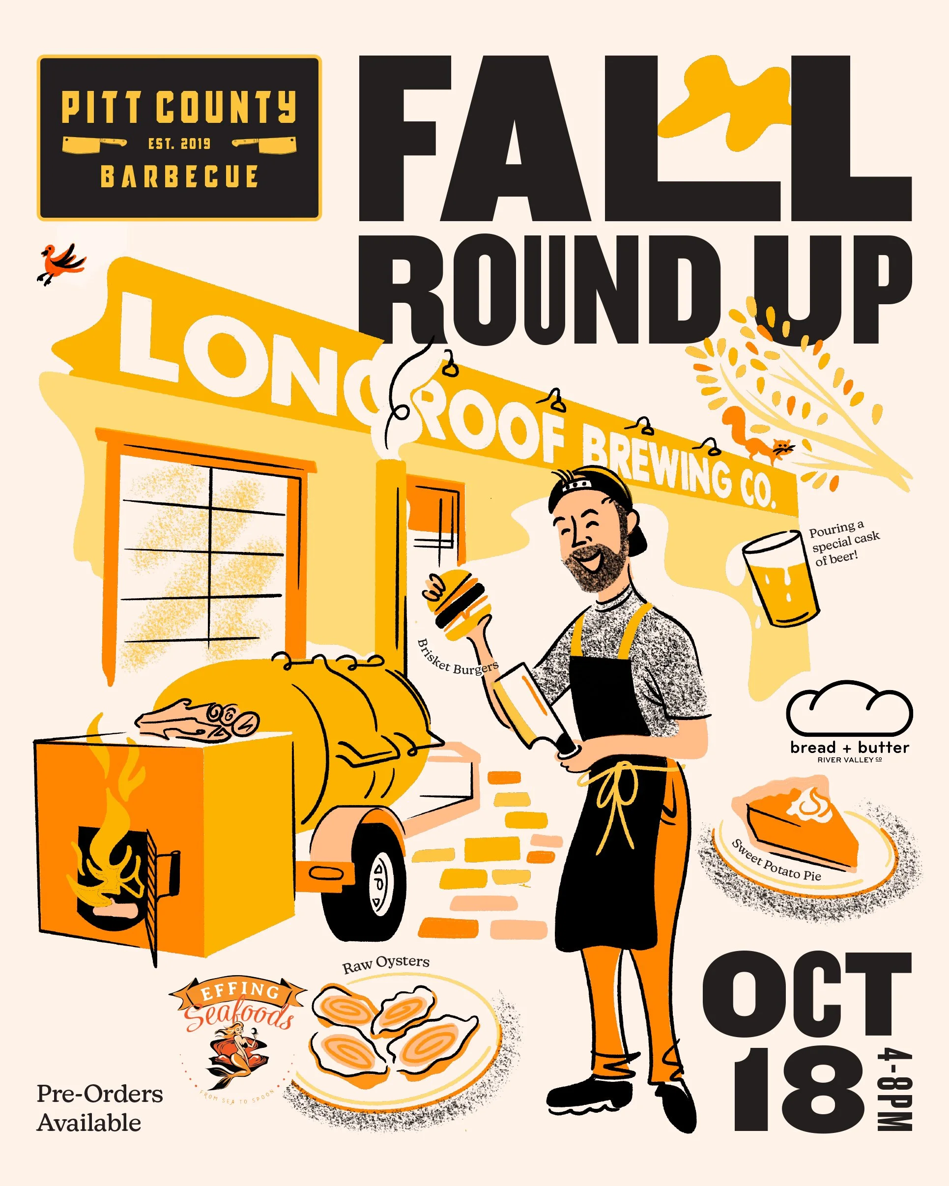 Pitt County BBQ Fall Round Up @ Longroof Brewing