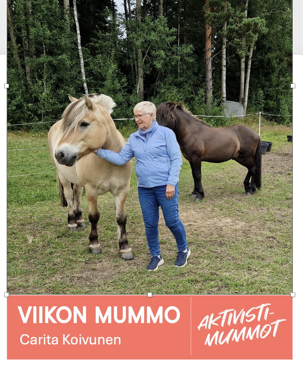 Viikon mummo 15: Carita Koivunen