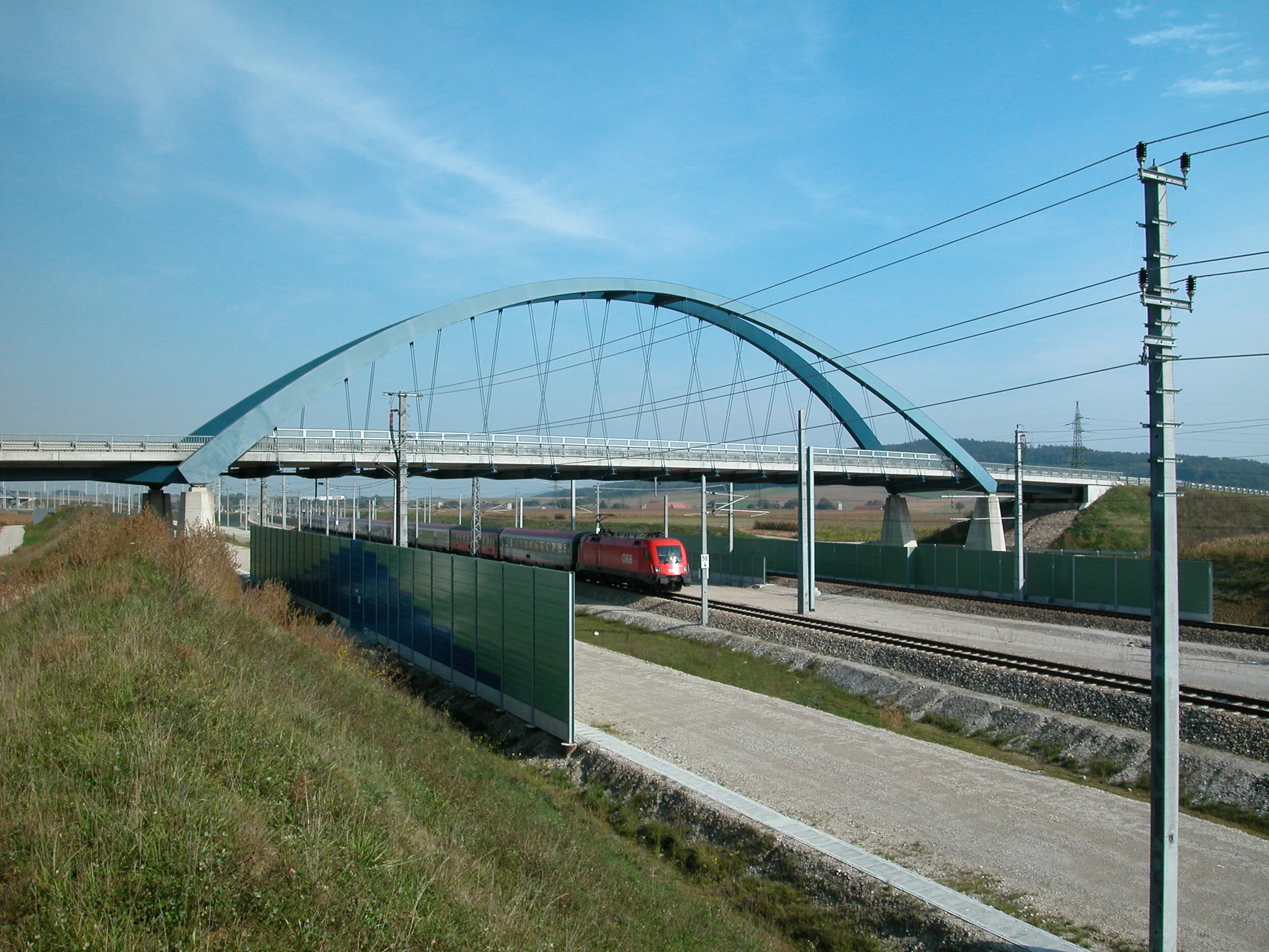 Freight train bypass bridges near Sankt Poelten