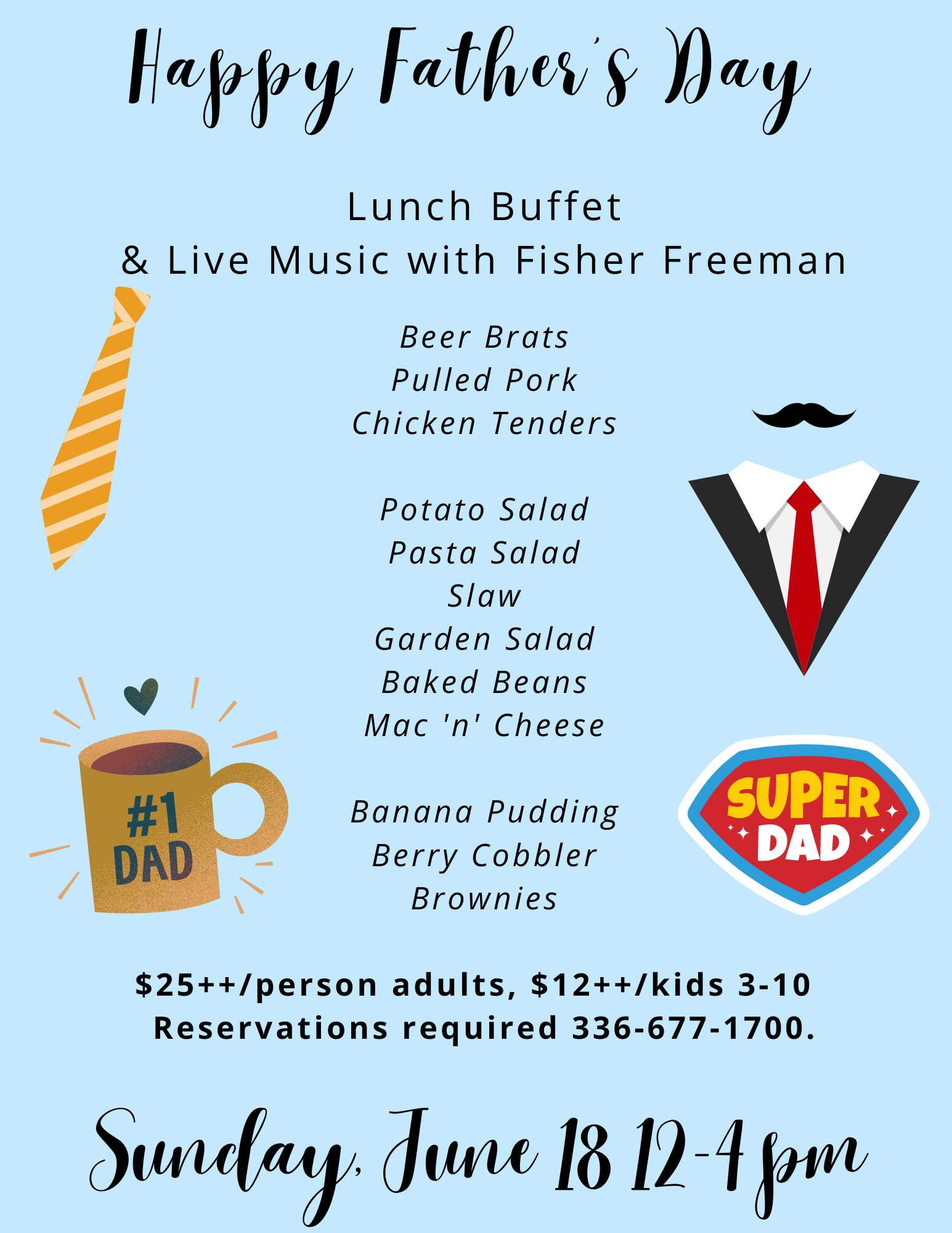 Father's Day Buffet & Live Music!