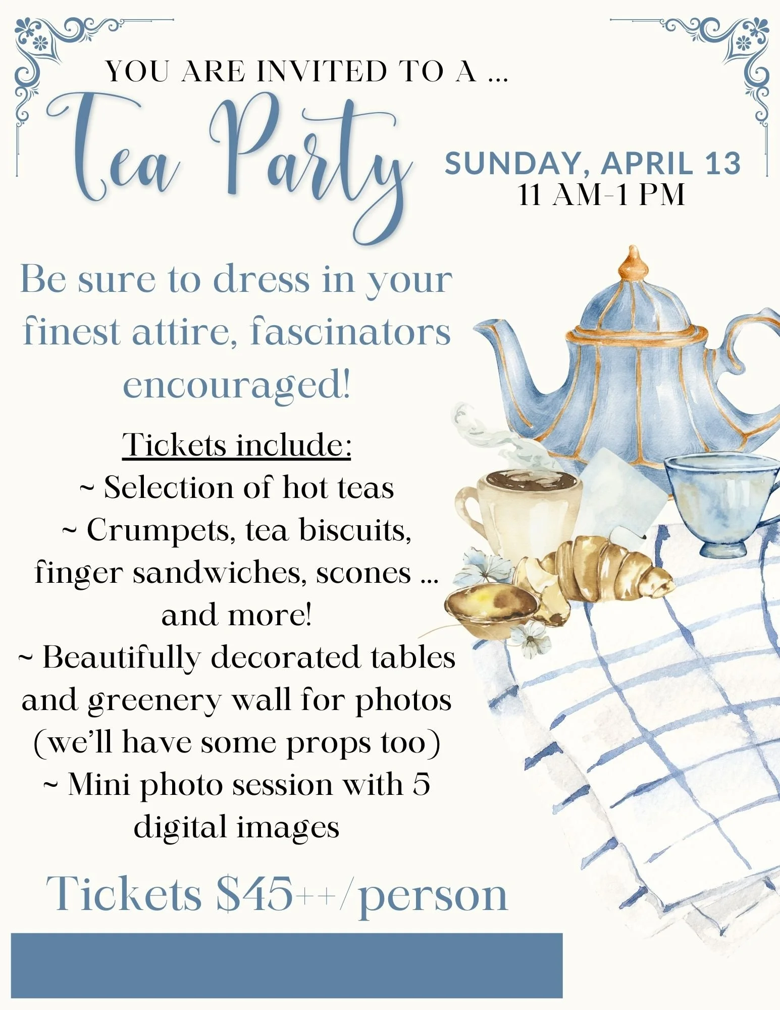 A Tea Party - Fit for the Queen!