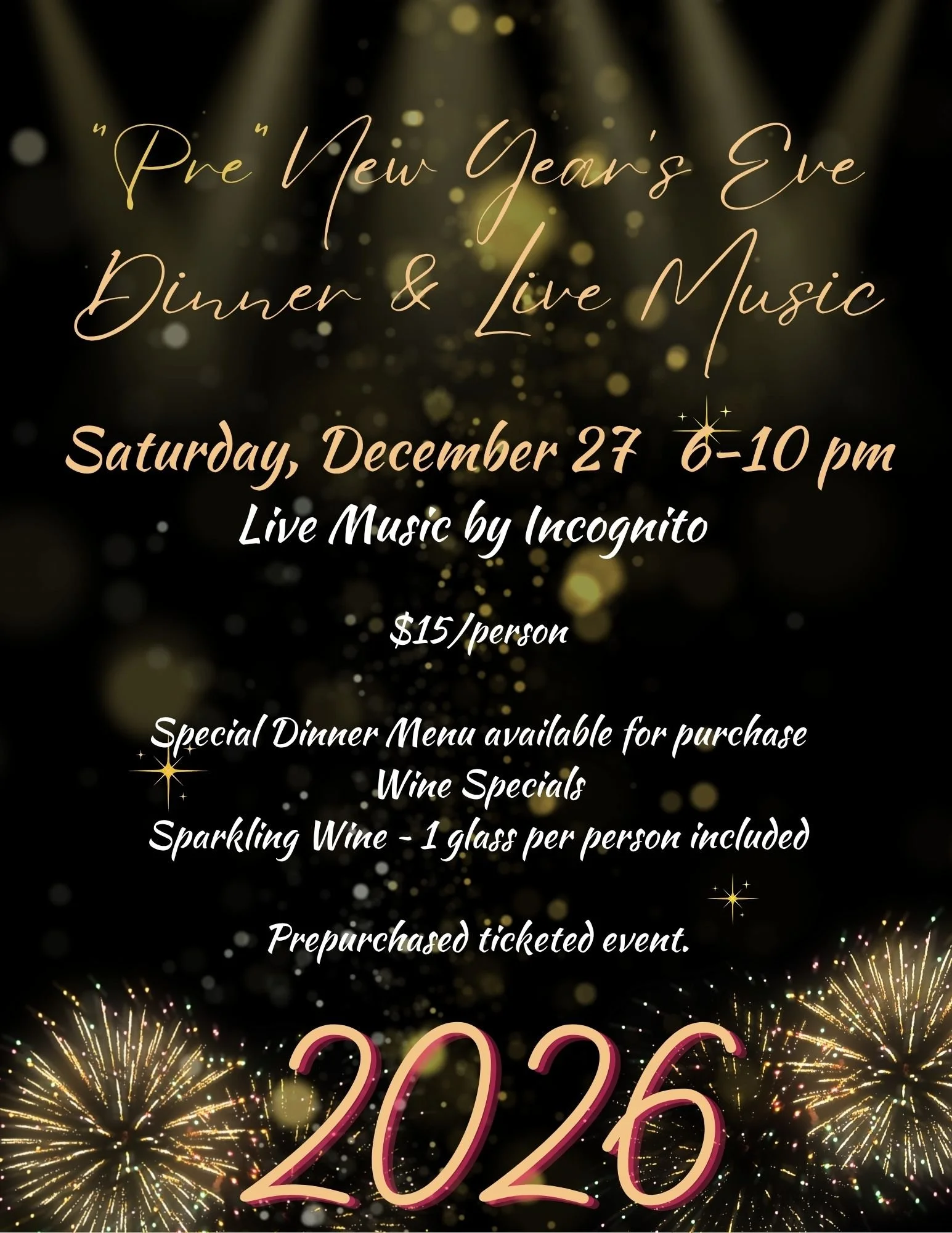 (Pre) New Year's Eve Celebration with the Incognito Band