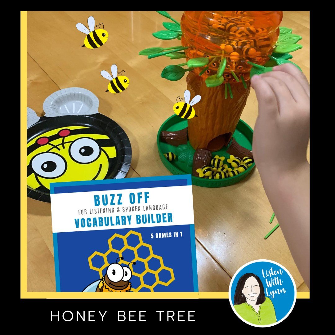 🐝 BUZZ OFF 🐝 is an entertaining LSL vocabulary-building game with Five games in One!

🐝 BUZZ OFF  includes bright, honeycombed playing boards full of playful images that children find engaging.

The Honey Bee Tree is a commercial game filled with 