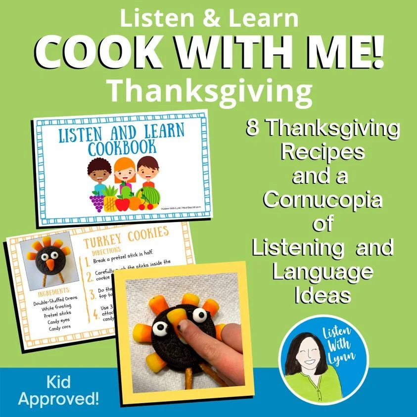 COOK WITH ME
★ 8 Recipes with minimal ingredients and steps
★ Authentic opportunities for listening, following directions, and self-help skills
★ Expands vocabulary and concepts
★ Encourages thinking, problem-solving, and promotes literacy skills
★ R