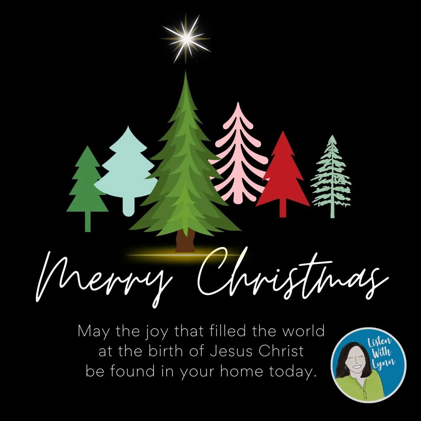 Have a very Merry Christmas!

May the joy that filled the world at the birth of Jesus Christ be found in your home today.

❤ Lynn Wood