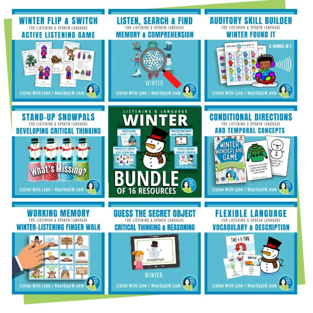 ❄️ BRRR! WINTER IS HERE ❄️ &ldquo;WEATHER&rdquo; YOU LIKE IT OR NOT!

This collection is just what you need to fill your toolbox during the long cold winter season.

❄️ WINTER ACTIVITIES LINK:  https://bit.ly/ListenwithLynnWinter
➼  BUNDLES LINK: htt
