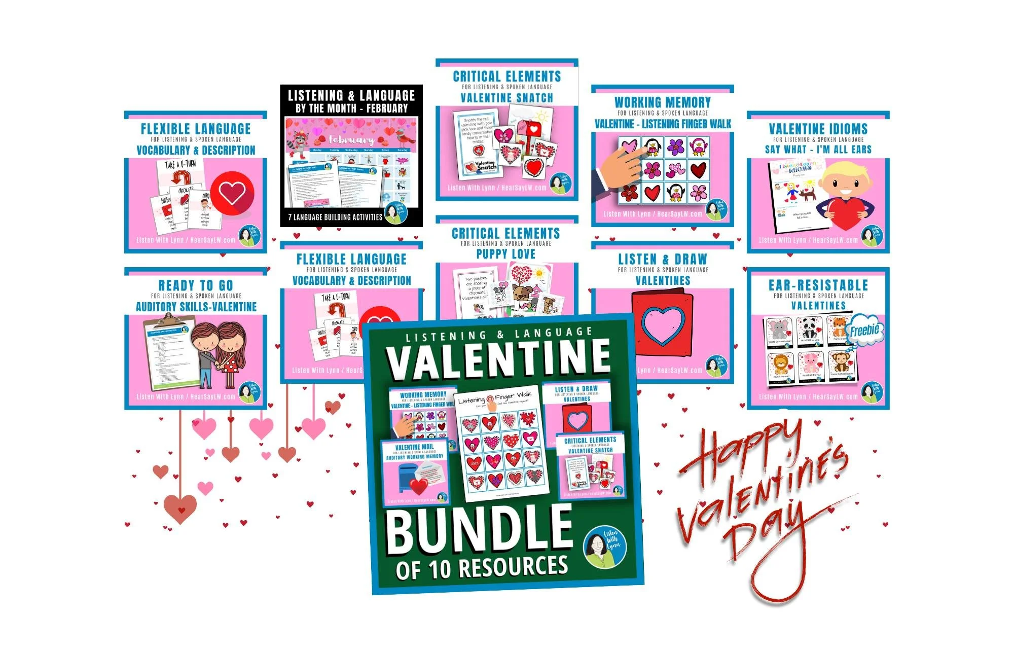 Valentine Countdown &hearts;️. Are you ready? 

Here&rsquo;s a great variety of TEN VALENTINE listening, language games, and activities to use all FEBRUARY long! 

You will L❤VE this bundle of fun and effective resources created especially for kids w