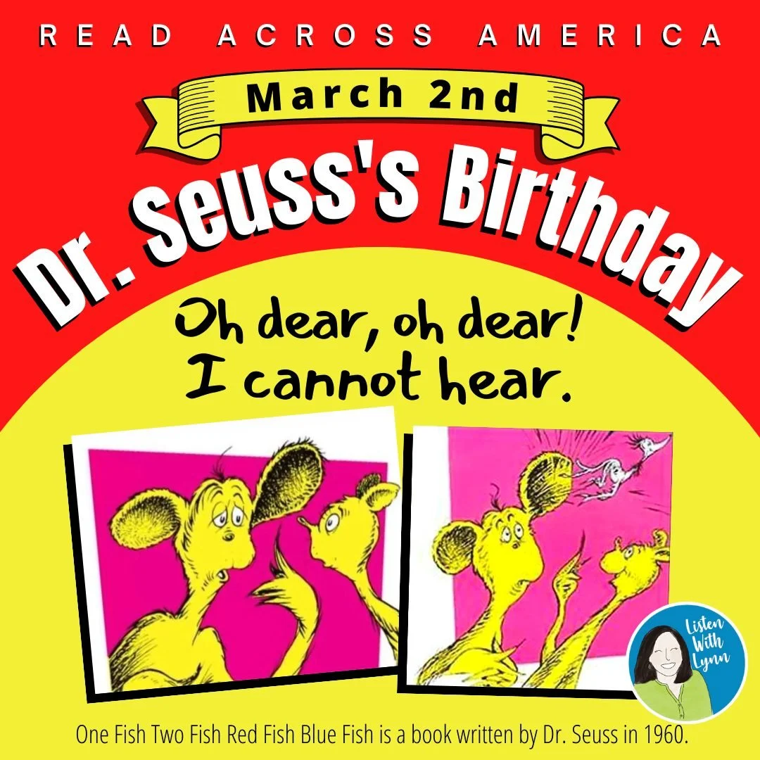 Each year, National Read Across America Day is celebrated on March 2nd, the birthday of Dr. Seuss.

📕 Regardless of how you feel about Dr. Seuss these days, I have often used this quote as my introduction when presenting school in-services. 

📕 It'