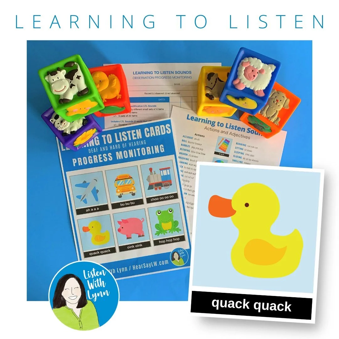 ✧ Discover this engaging and practical Learning2Listen resource, designed to support auditory-verbal development!

✧ This set includes 30 beautifully illustrated Learning to Listen Cards, a comprehensive Observation and Progress Monitoring Tool, and 