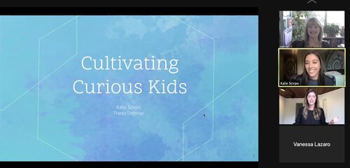   Kalie Scirpo successfully defended her thesis, “Cultivating Curious Kids”, and presented a research poster at AZPURC  