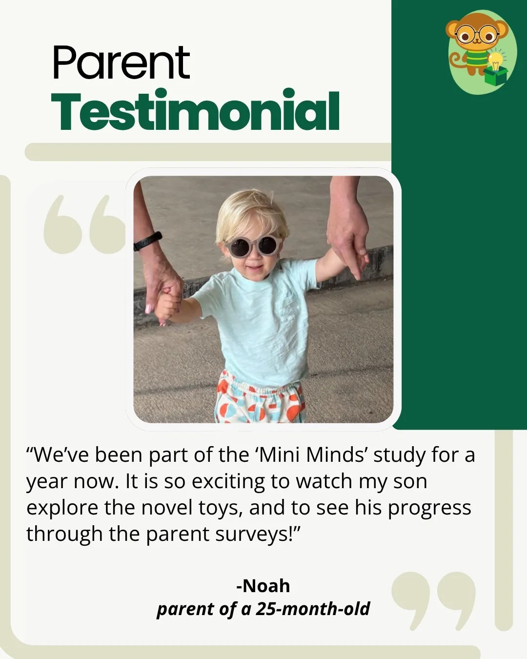 Our research would not be possible without the amazing families who come into the lab and grow with us over time. We are so grateful to have them as a part of our research community! ⭐

Are you interested in participating in research with your child?