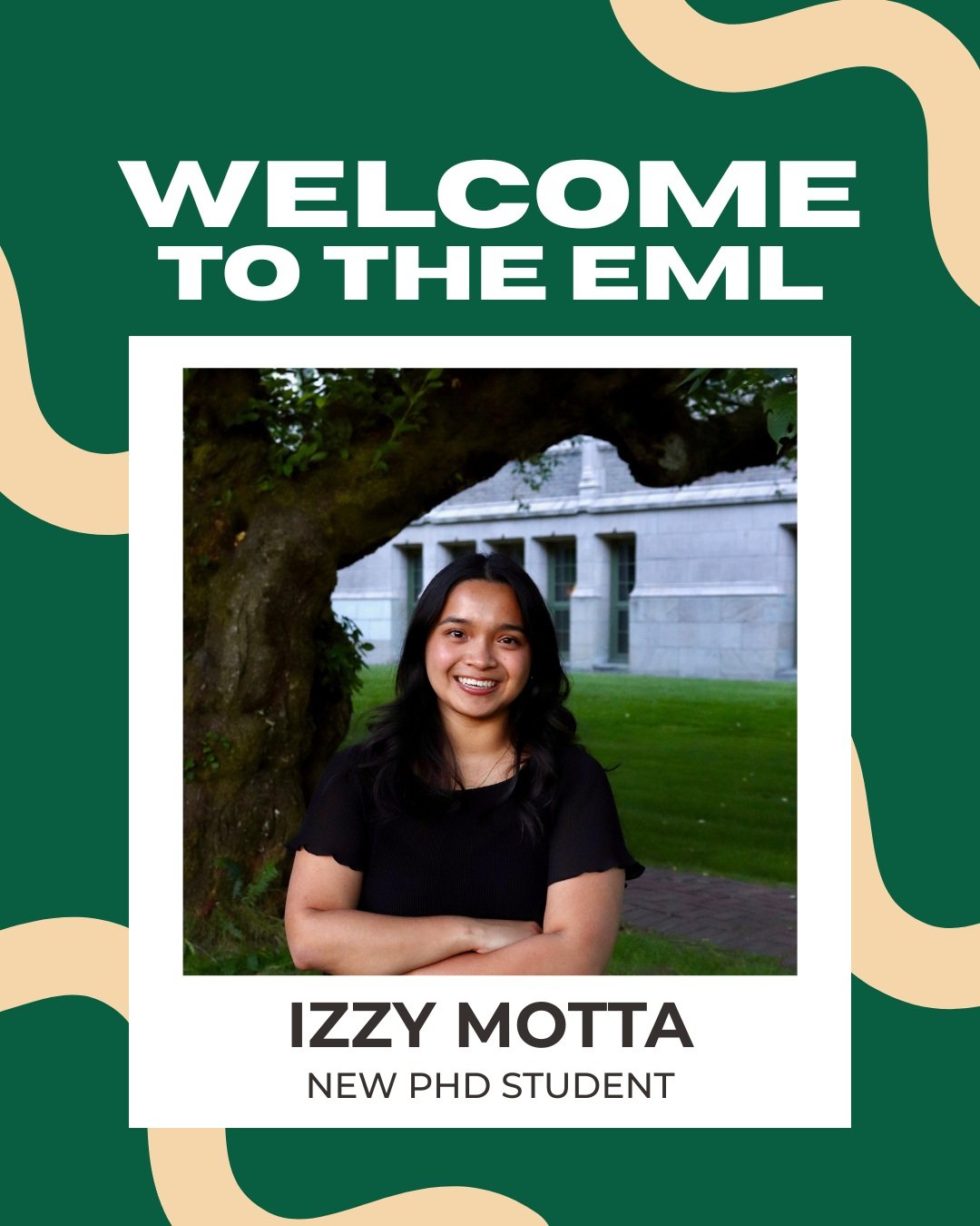 We are excited to introduce our lab's newest PhD student, Izzy Motta! 🎉

Izzy began her academic journey at Bellevue College and then transferred to the University of Washington, where she graduated in 2026 with a B.S. in Psychology and a minor in E