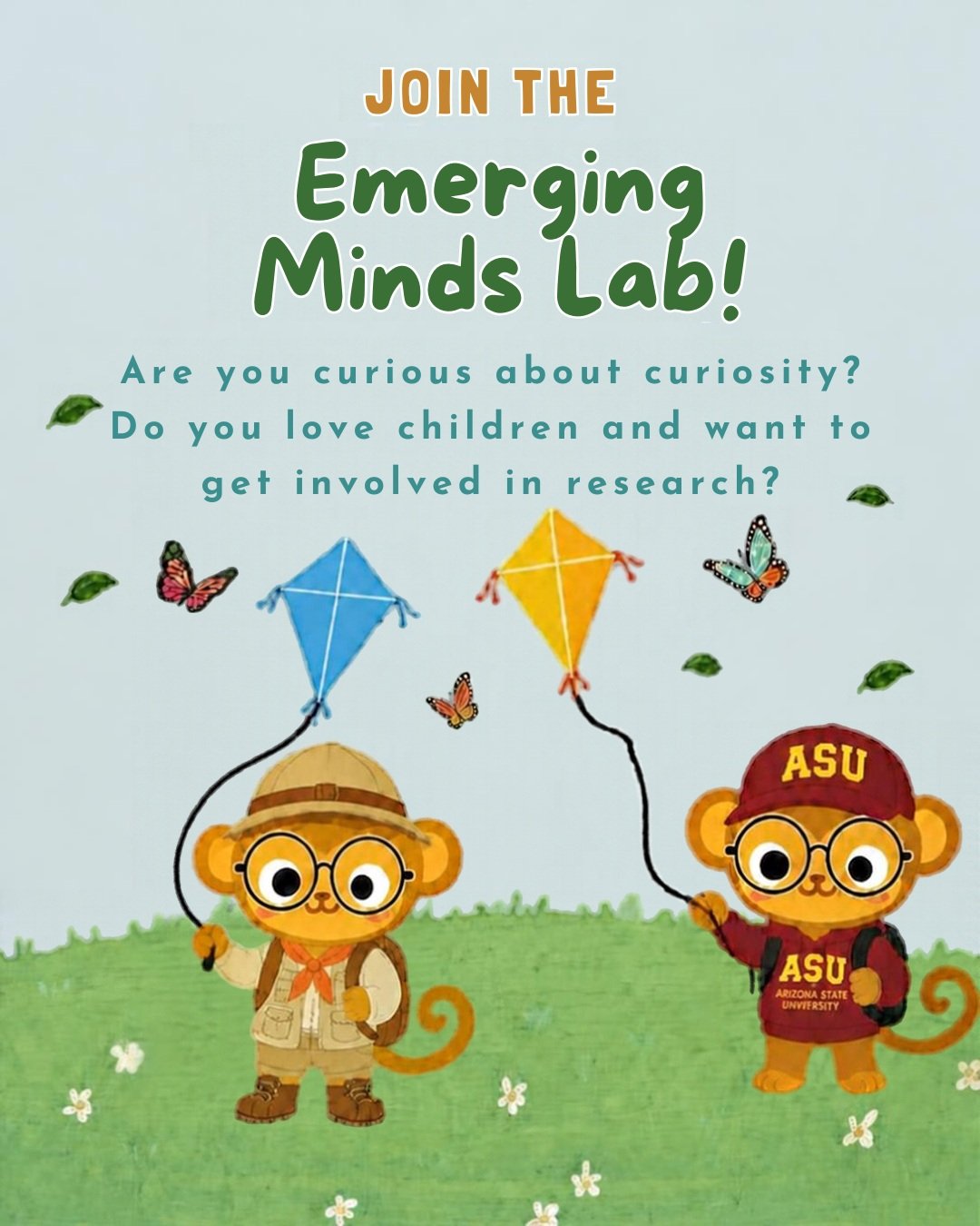 Curious about how little minds learn? 🧠

Join the Emerging Minds Lab at ASU!

We&rsquo;re recruiting undergraduate research assistants to help us explore how babies and children learn.

✨ No prior research experience needed
📚 Earn PSY 399 credit
🗓