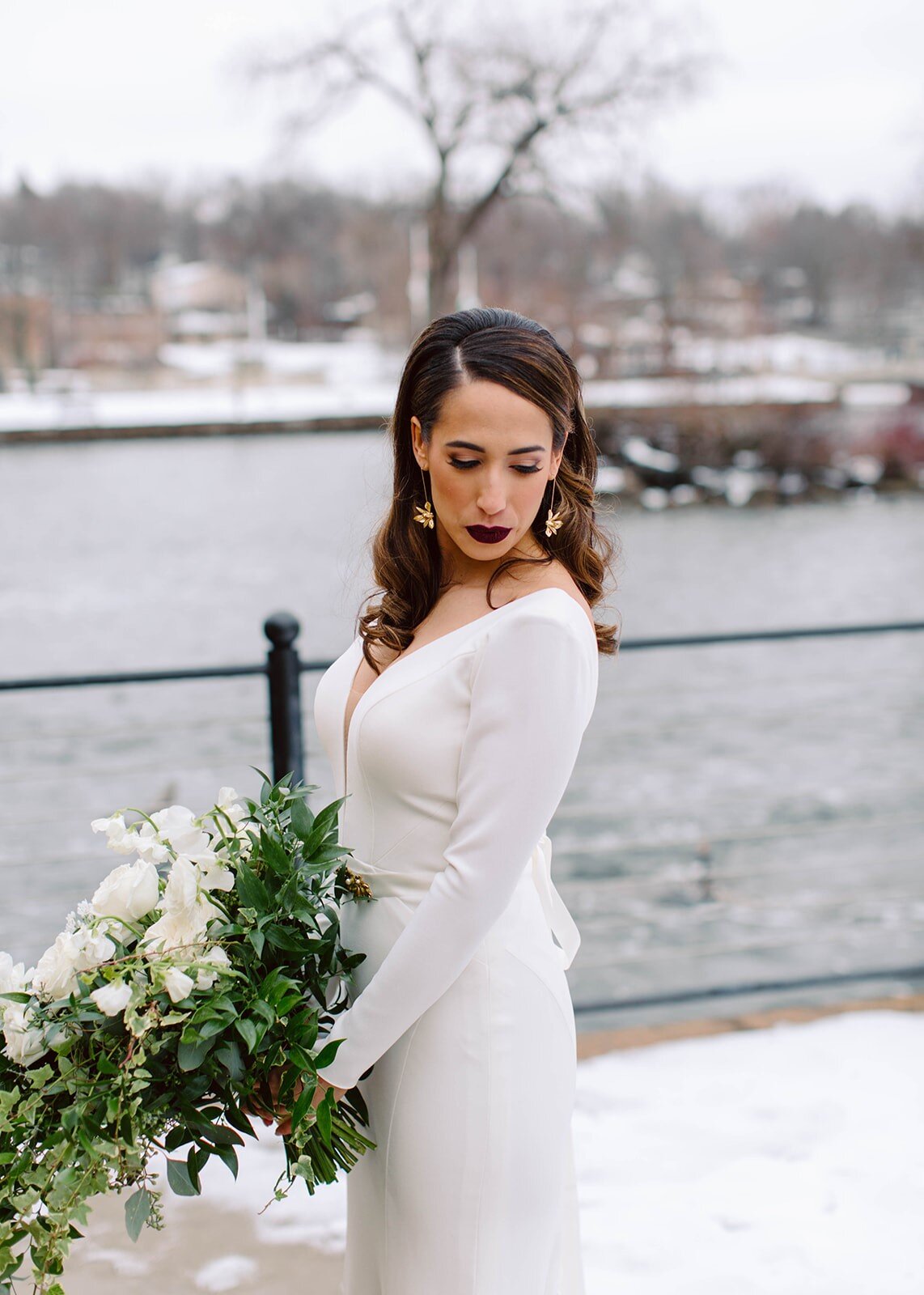 Hayley’s Winter Wedding with Bridal Beauty Team