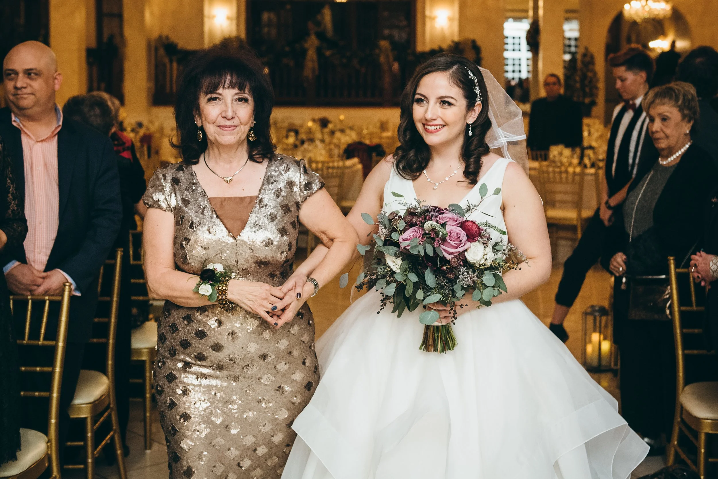 Elegant party makeup for mom by Illinois artist