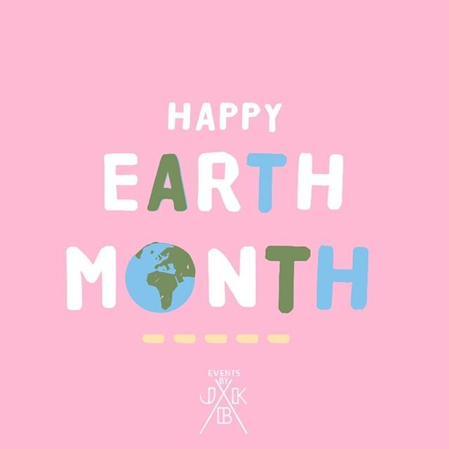 We made it; it&rsquo;s April. And guess what?
.
The Events by JBK Earth Month Content Series starts this week! .

Follow along for the entire month: .
__ I&rsquo;ll unpack simple ways to host a &ldquo;small footprint party.&rdquo;
__ Debunk recycling