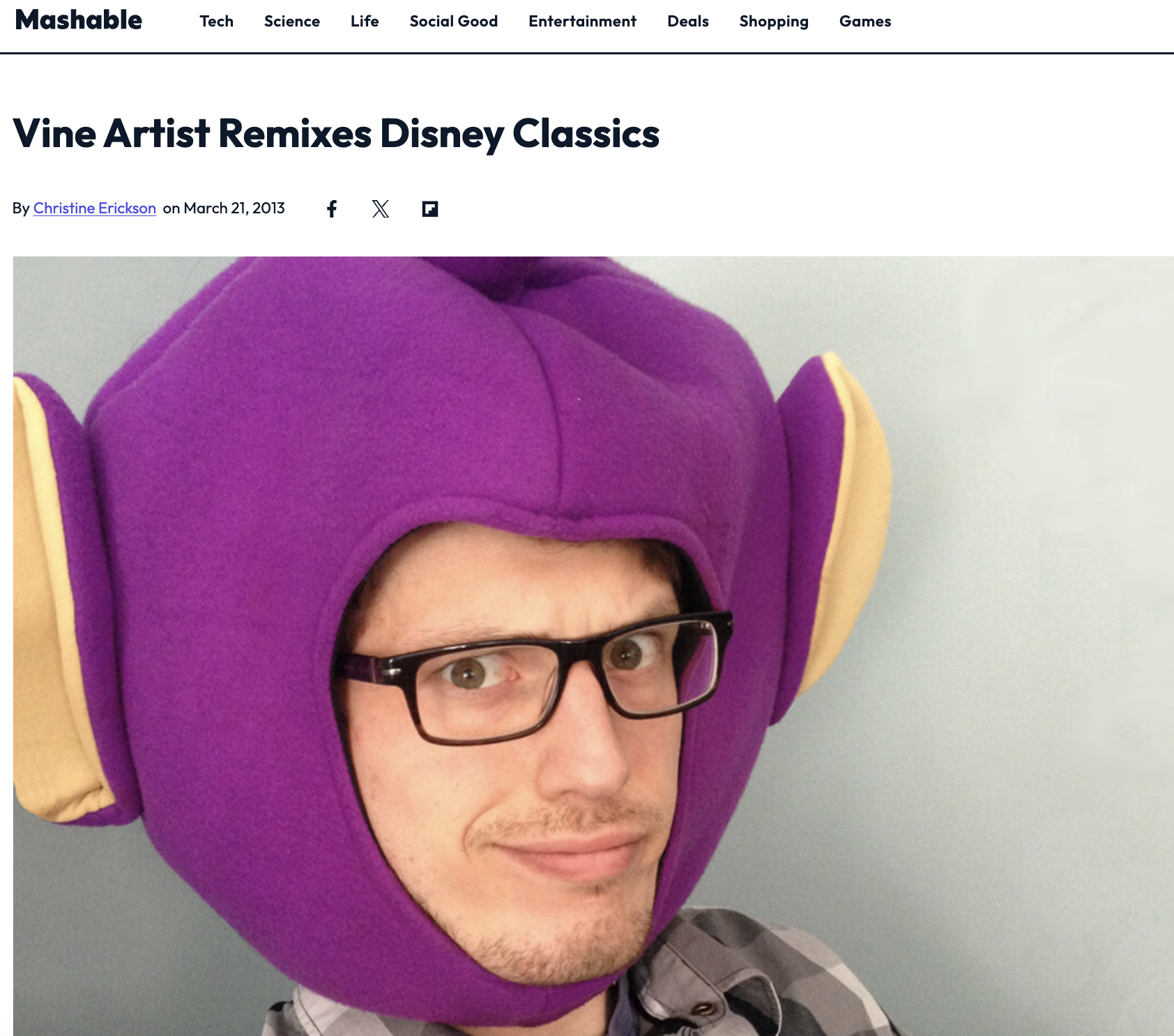 Mashable Feature