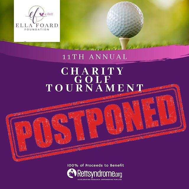 💜💜Friends, we are sad to say that we have decided to make the difficult decision to postpone our 11th Annual Charity Golf Tournament this year due to COVID-19. We promise to keep you up-to-date on future plans as soon as we have them in place! Plea