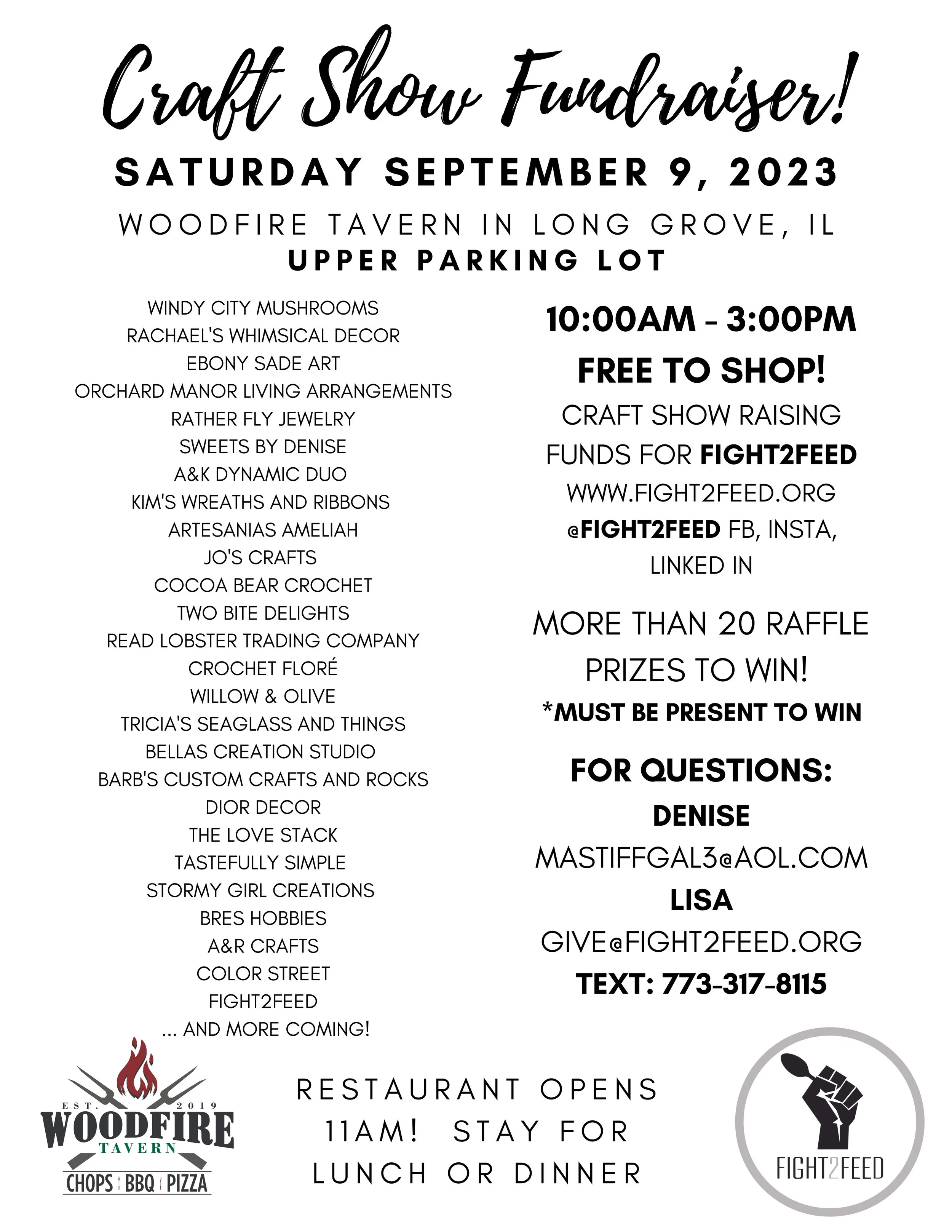 Events in Long Grove at Woodfire Tavern — WOODFIRE TAVERN