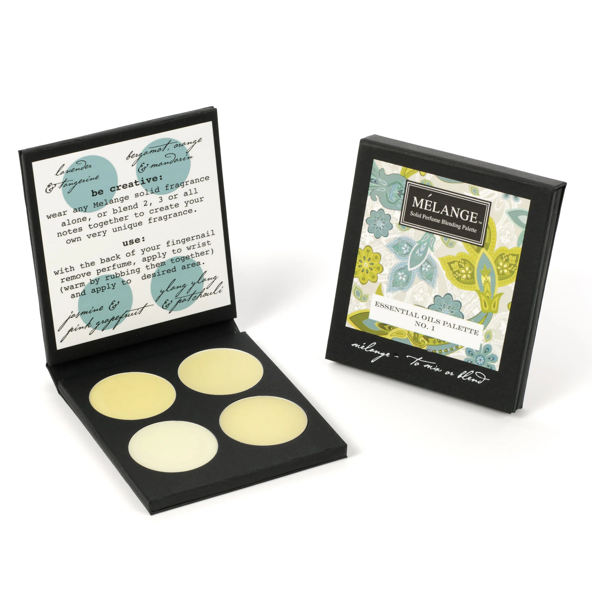 Solid Perfume Blending Palette Essential Oil Notes — Mélange Perfume