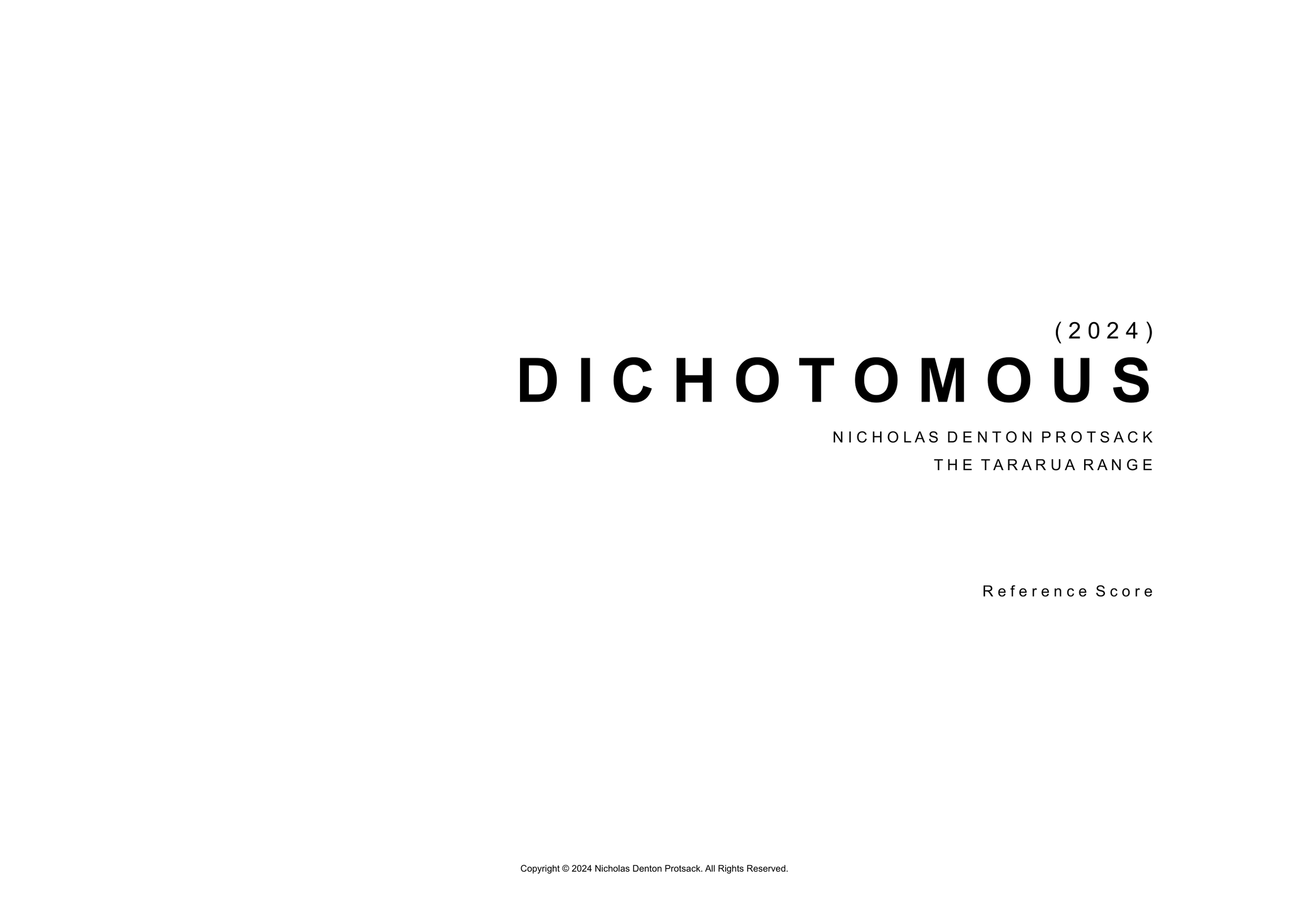 Dichotomous - Digital Reference Score